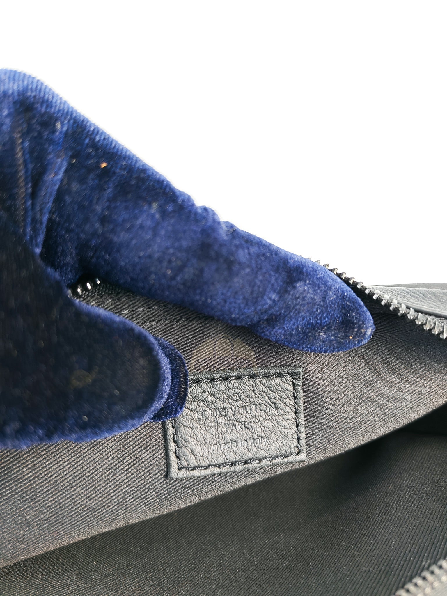 Alpha Wearable Wallet in Black Monogram Leather(Microchip) | Purse Maison Luxury Bags Shop