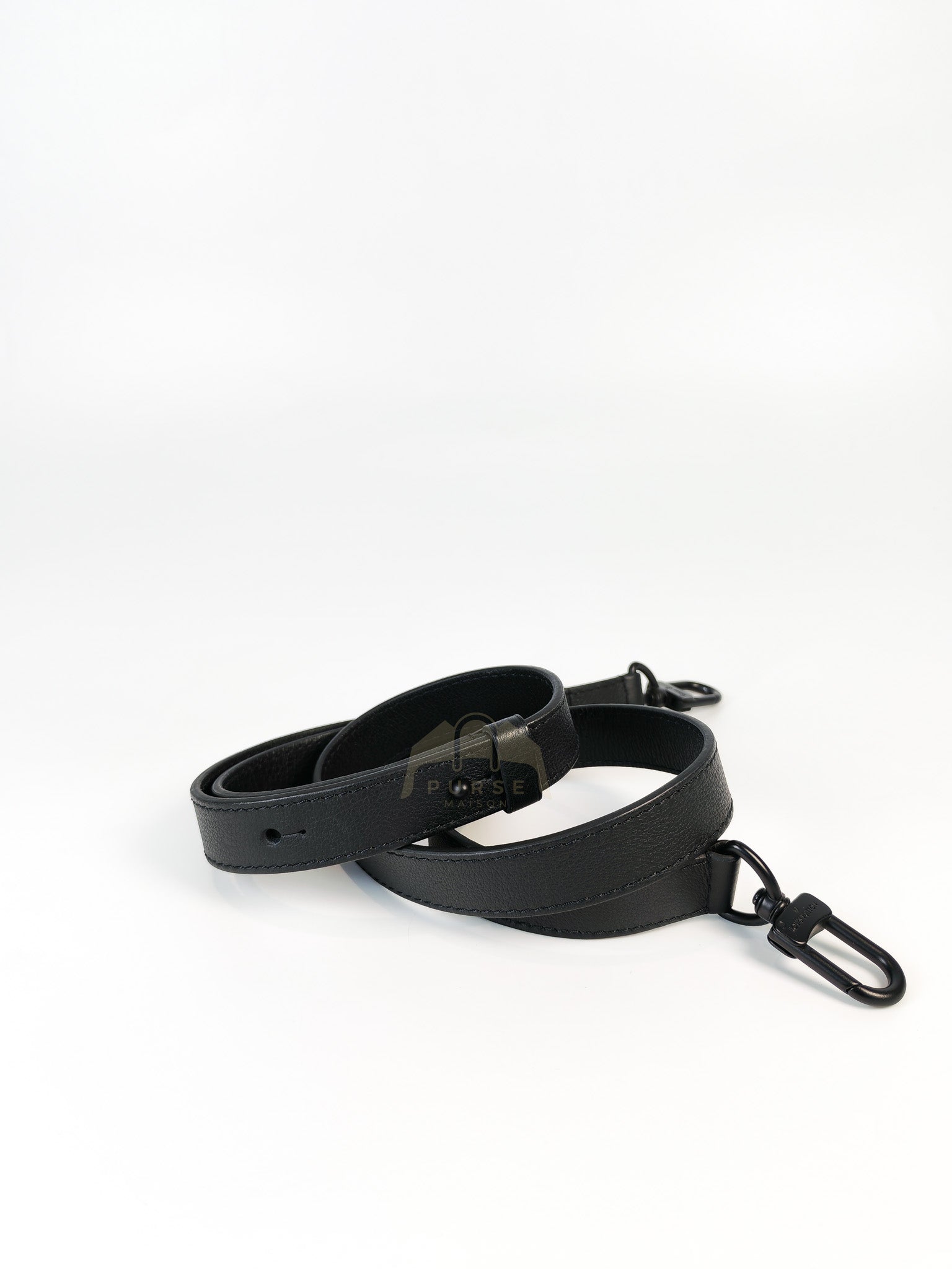 Alpha Wearable Wallet in Black Monogram Leather(Microchip) | Purse Maison Luxury Bags Shop