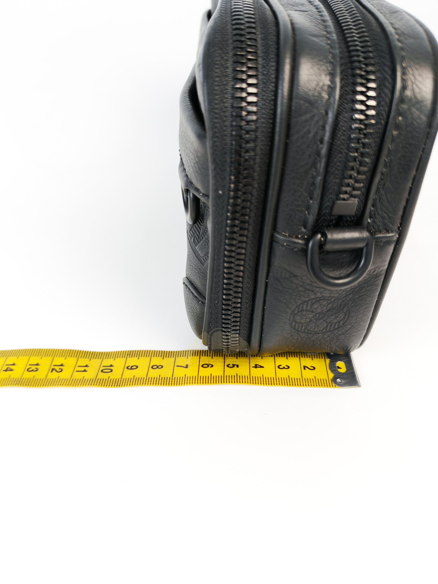 Alpha Wearable Wallet in Black Monogram Leather(Microchip) | Purse Maison Luxury Bags Shop