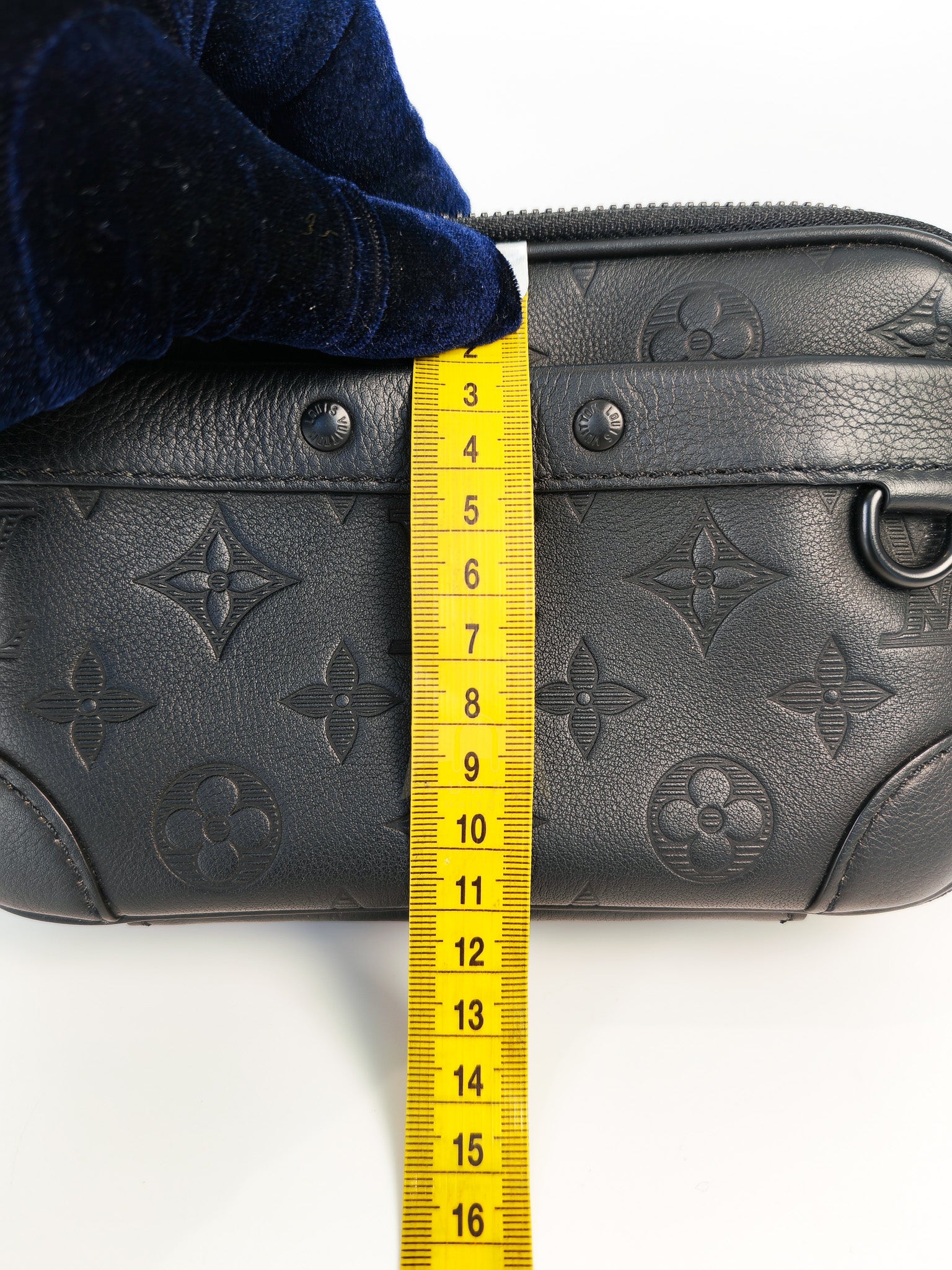 Alpha Wearable Wallet in Black Monogram Leather(Microchip) | Purse Maison Luxury Bags Shop