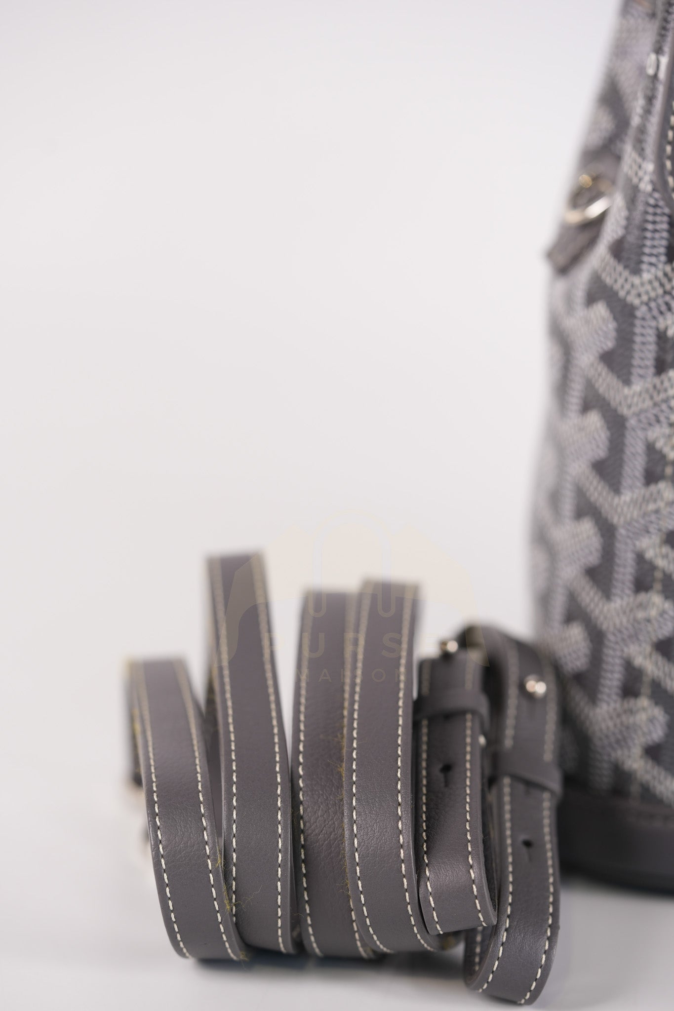 Alpin Mini Gray in Goyardine Canvas Backpack | Purse Maison Luxury Bags Shop