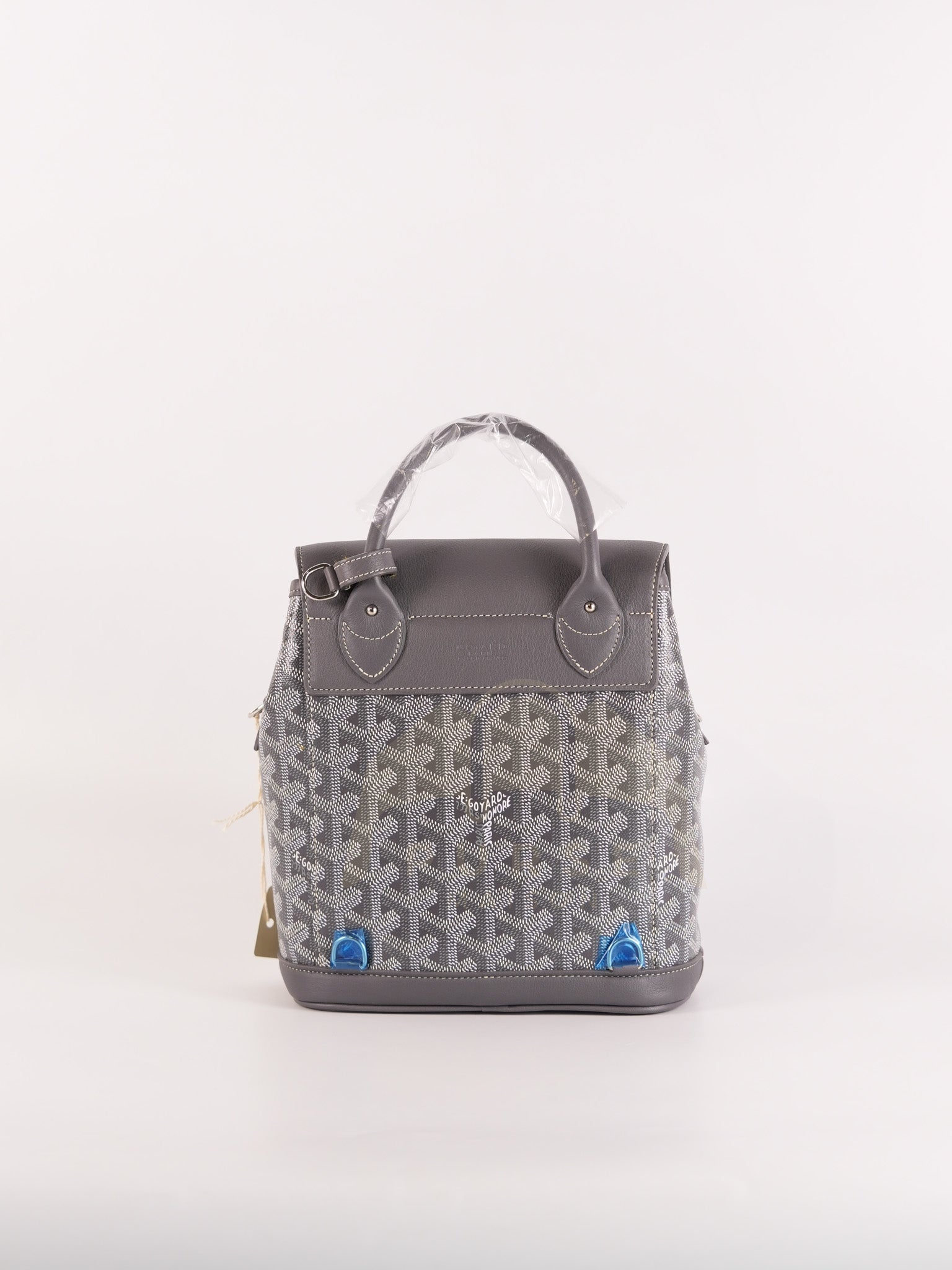 Alpin Mini Gray in Goyardine Canvas Backpack | Purse Maison Luxury Bags Shop