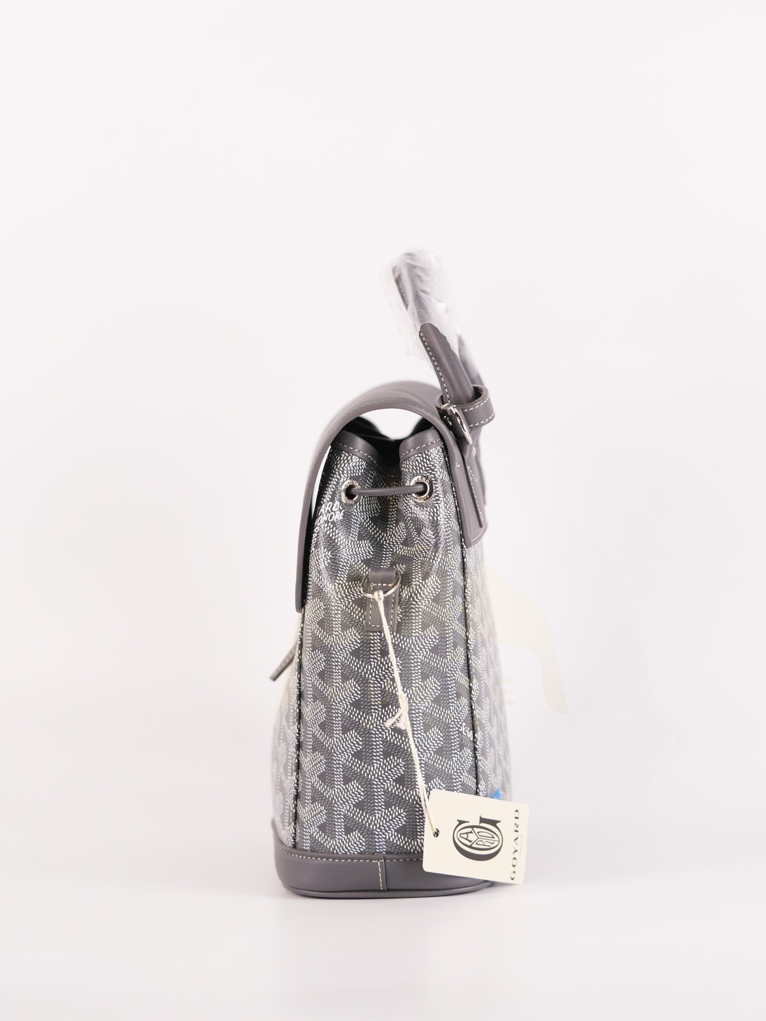 Alpin Mini Gray in Goyardine Canvas Backpack | Purse Maison Luxury Bags Shop