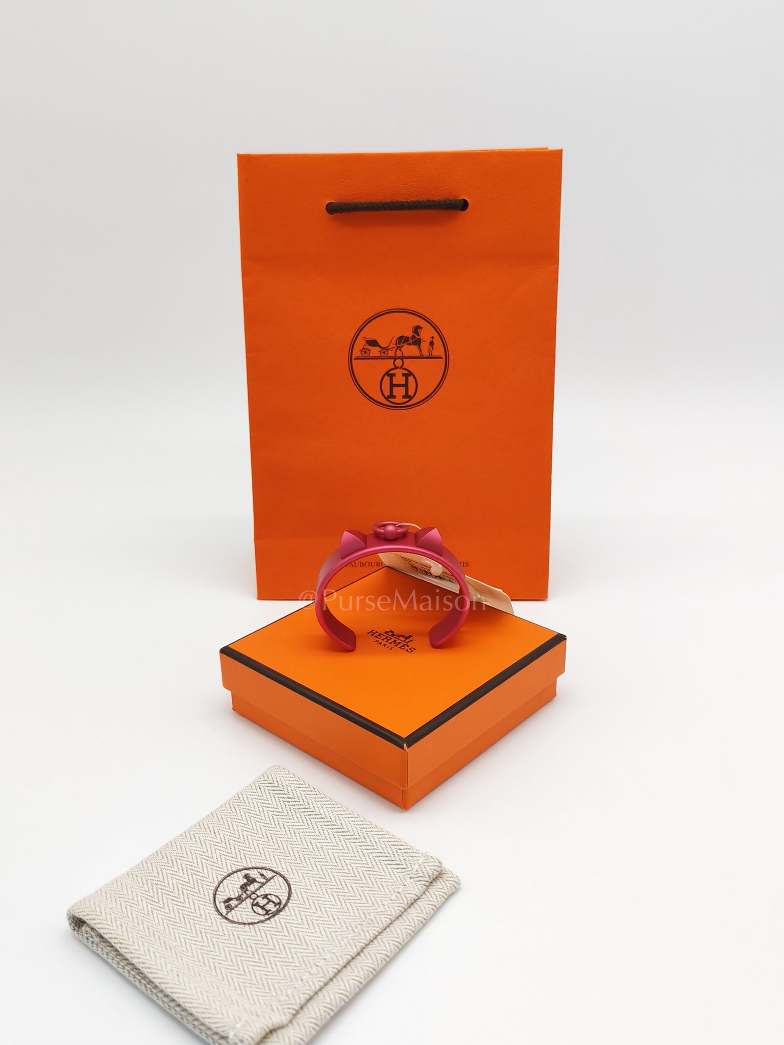 Aluminium Sunset Medor Bracelet in Rose Couture | Purse Maison Luxury Bags Shop