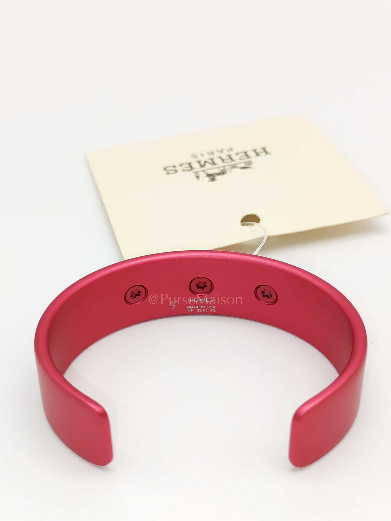 Aluminium Sunset Medor Bracelet in Rose Couture | Purse Maison Luxury Bags Shop