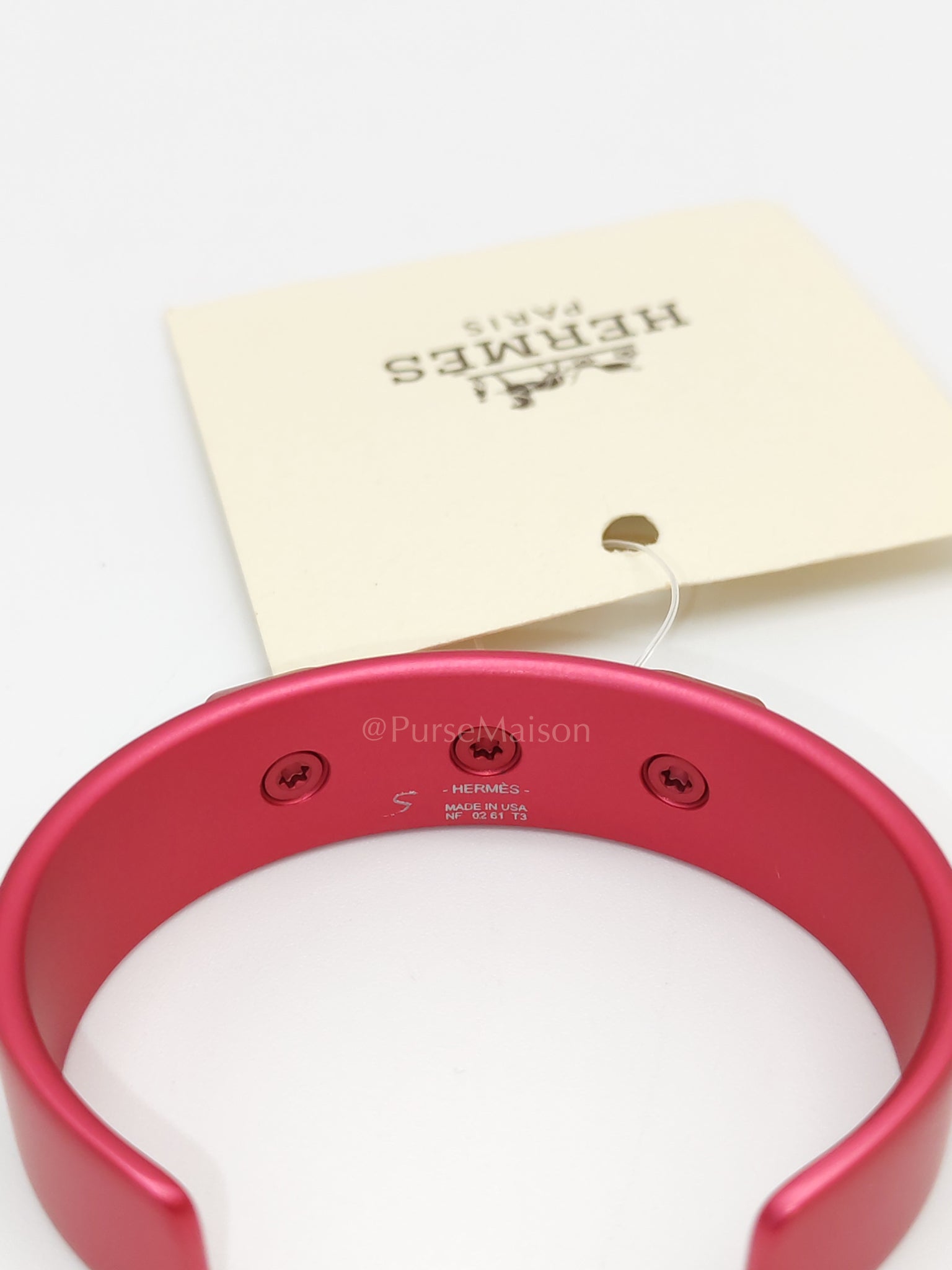 Aluminium Sunset Medor Bracelet in Rose Couture | Purse Maison Luxury Bags Shop