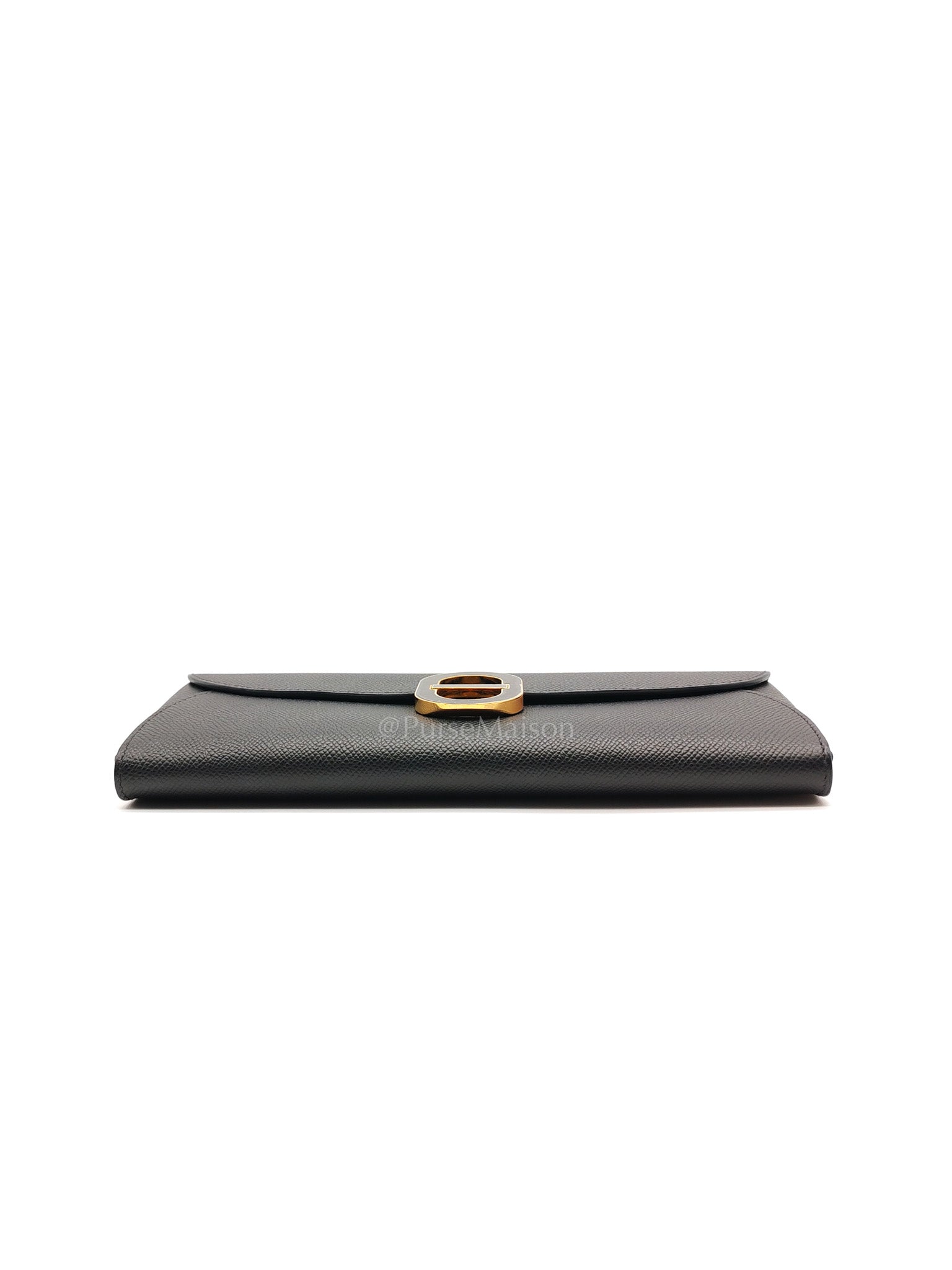 Maillon To Go in Black Epsom Leather & So Black/Gold Hardware Stamp W (2024)