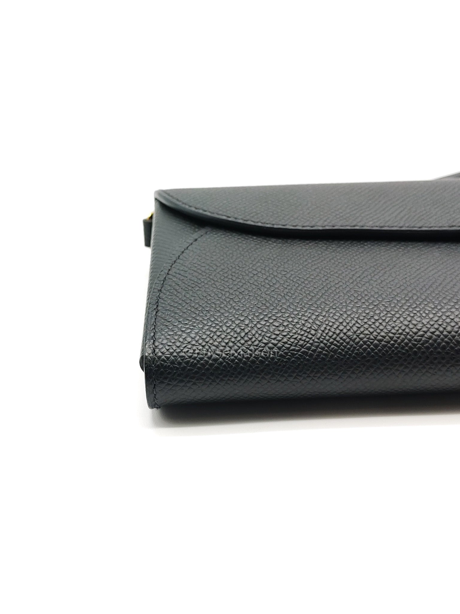 Maillon To Go in Black Epsom Leather & So Black/Gold Hardware Stamp W (2024)