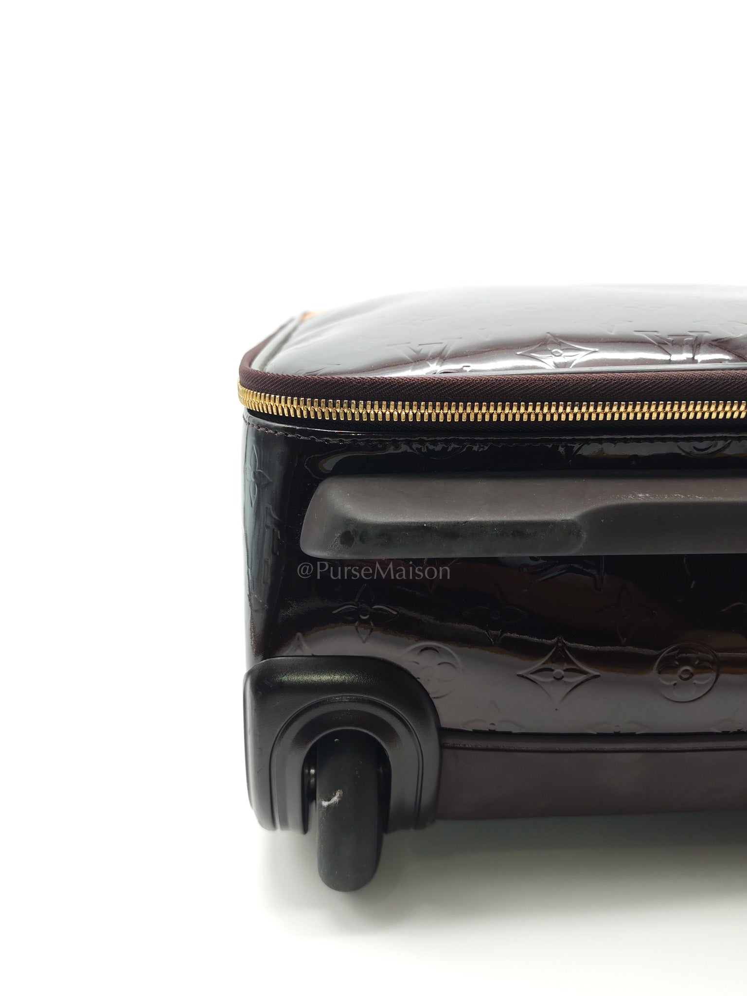 Amarante Monogram Vernis Pegase 45 Burgundy Patent Luggage (Date Code: MB4151) | Purse Maison Luxury Bags Shop