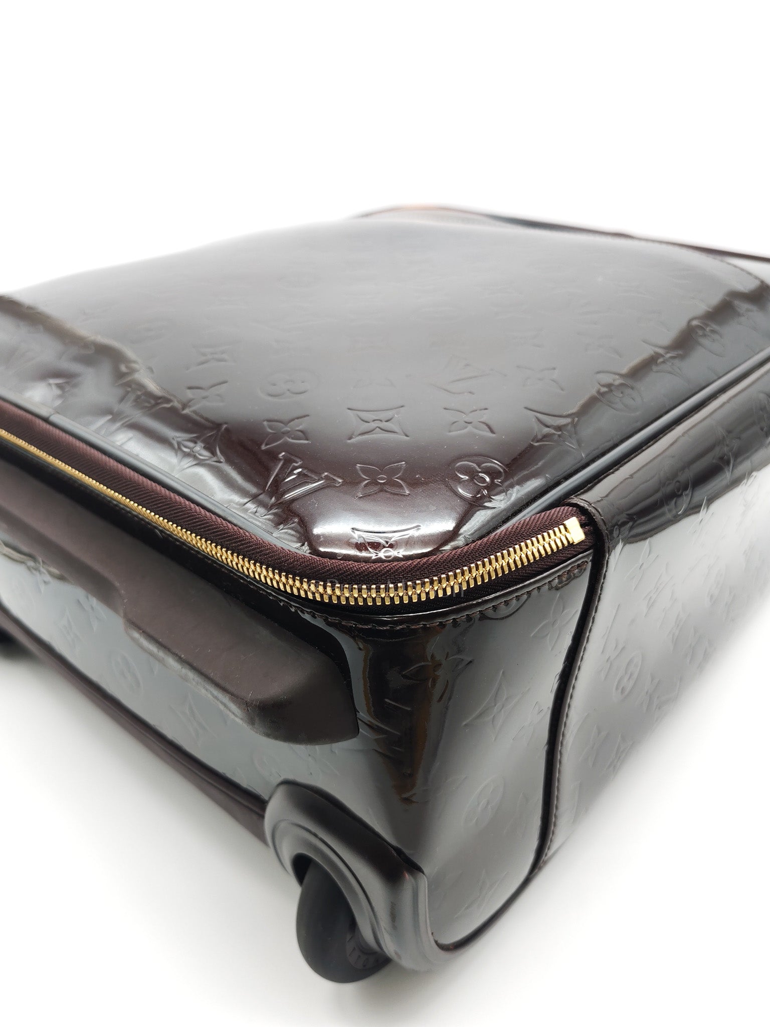 Amarante Monogram Vernis Pegase 45 Burgundy Patent Luggage (Date Code: MB4151) | Purse Maison Luxury Bags Shop