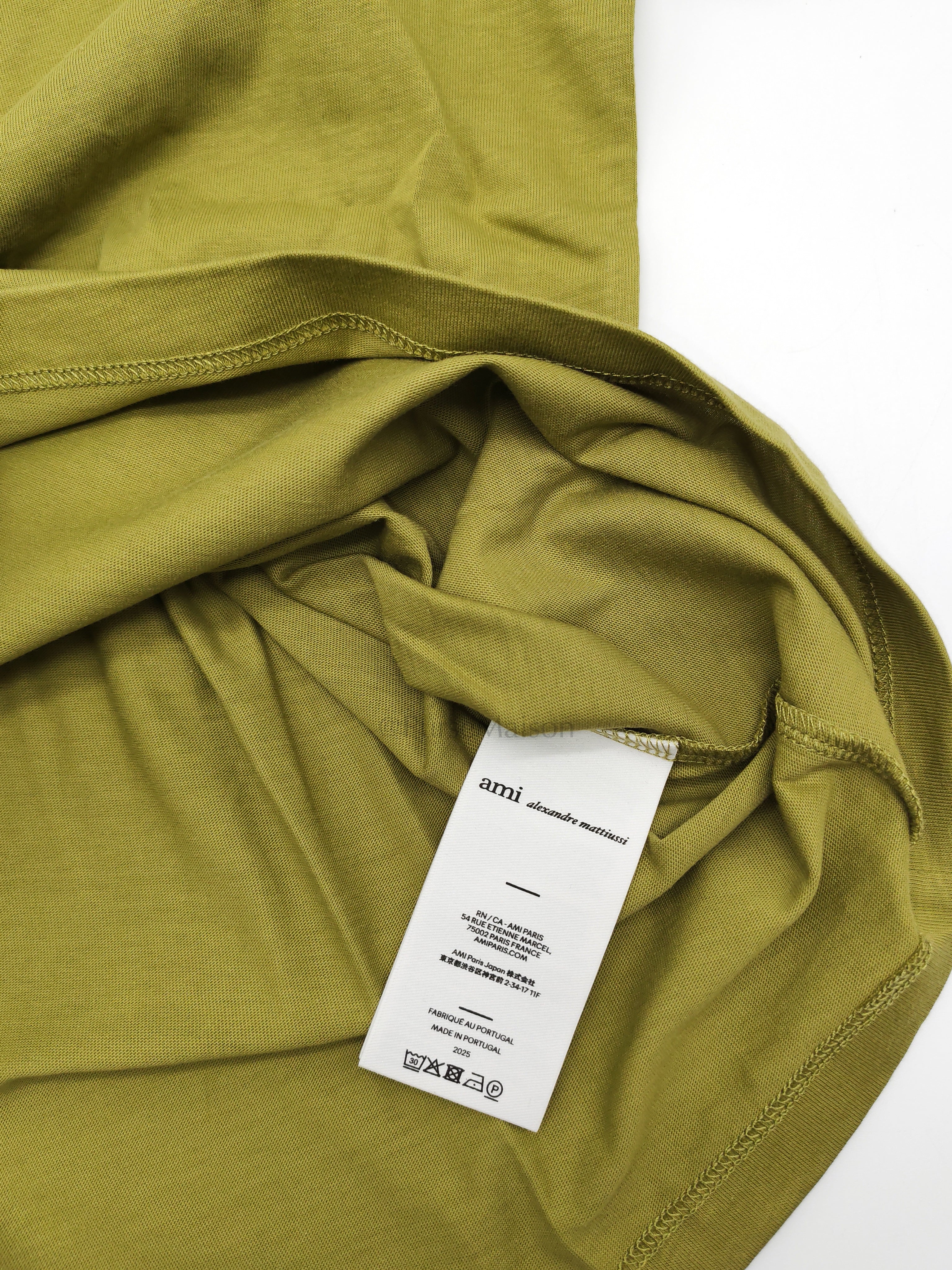 Ami De Coeur Cotton T-Shirt in Avocado Size Small | Purse Maison Luxury Bags Shop
