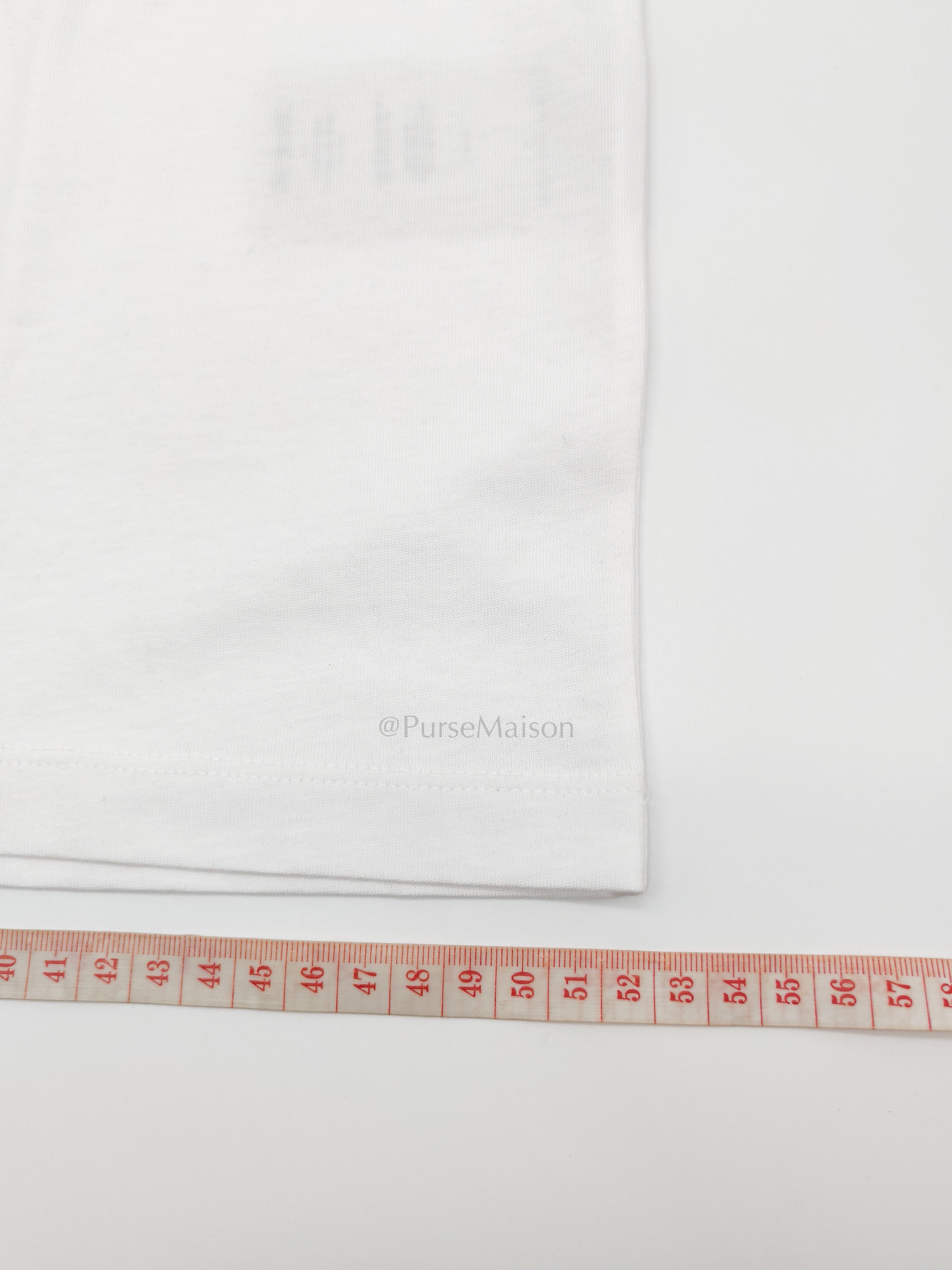 Ami De Coeur Cotton T-Shirt in White Size Medium | Purse Maison Luxury Bags Shop