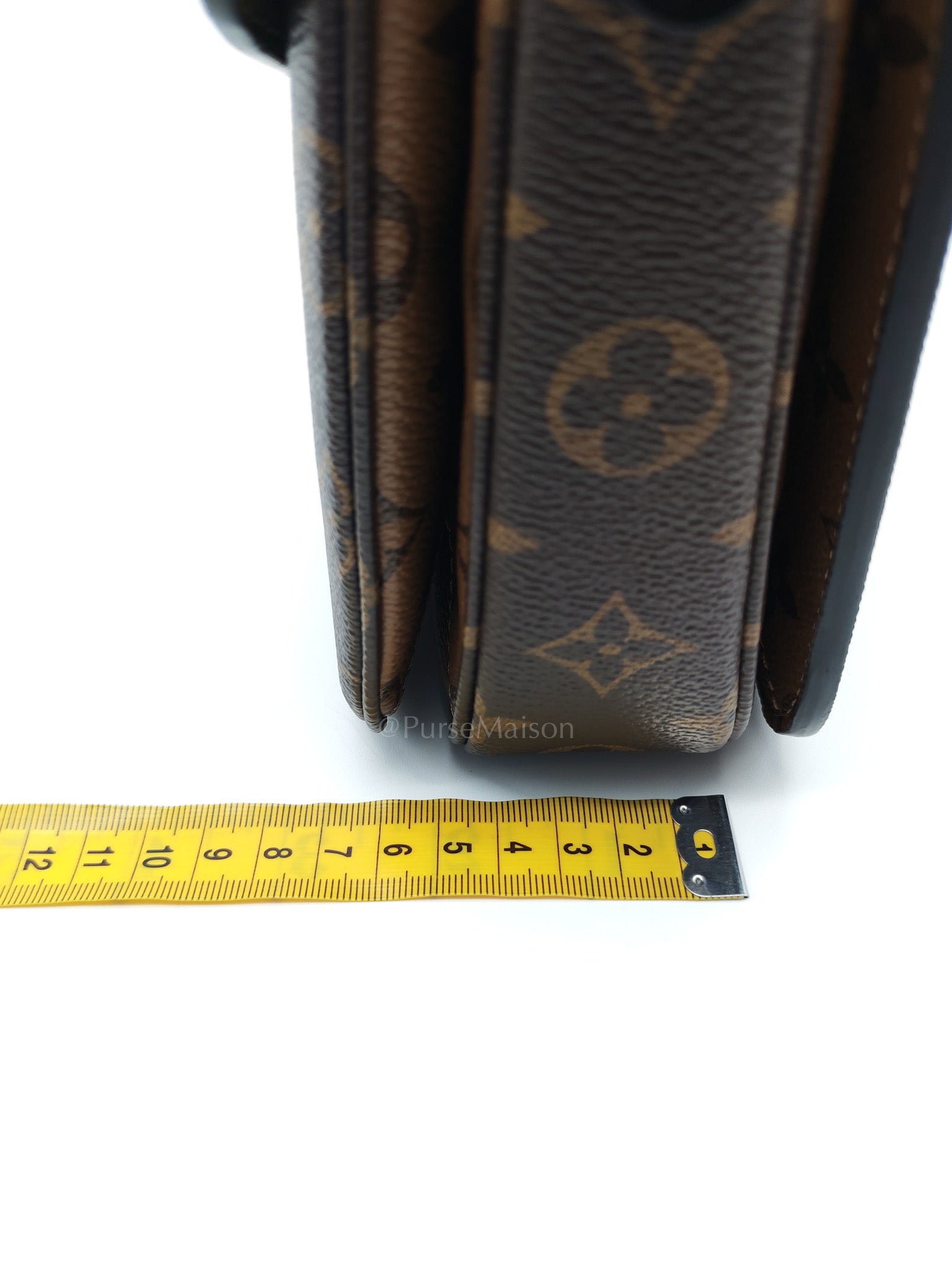 Metis in Reverse Monogram Canvas Crossbody Bag (Microchip)