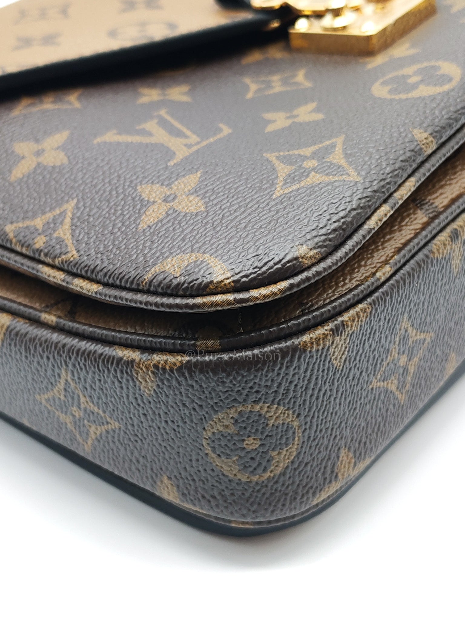 Metis in Reverse Monogram Canvas Crossbody Bag (Microchip)