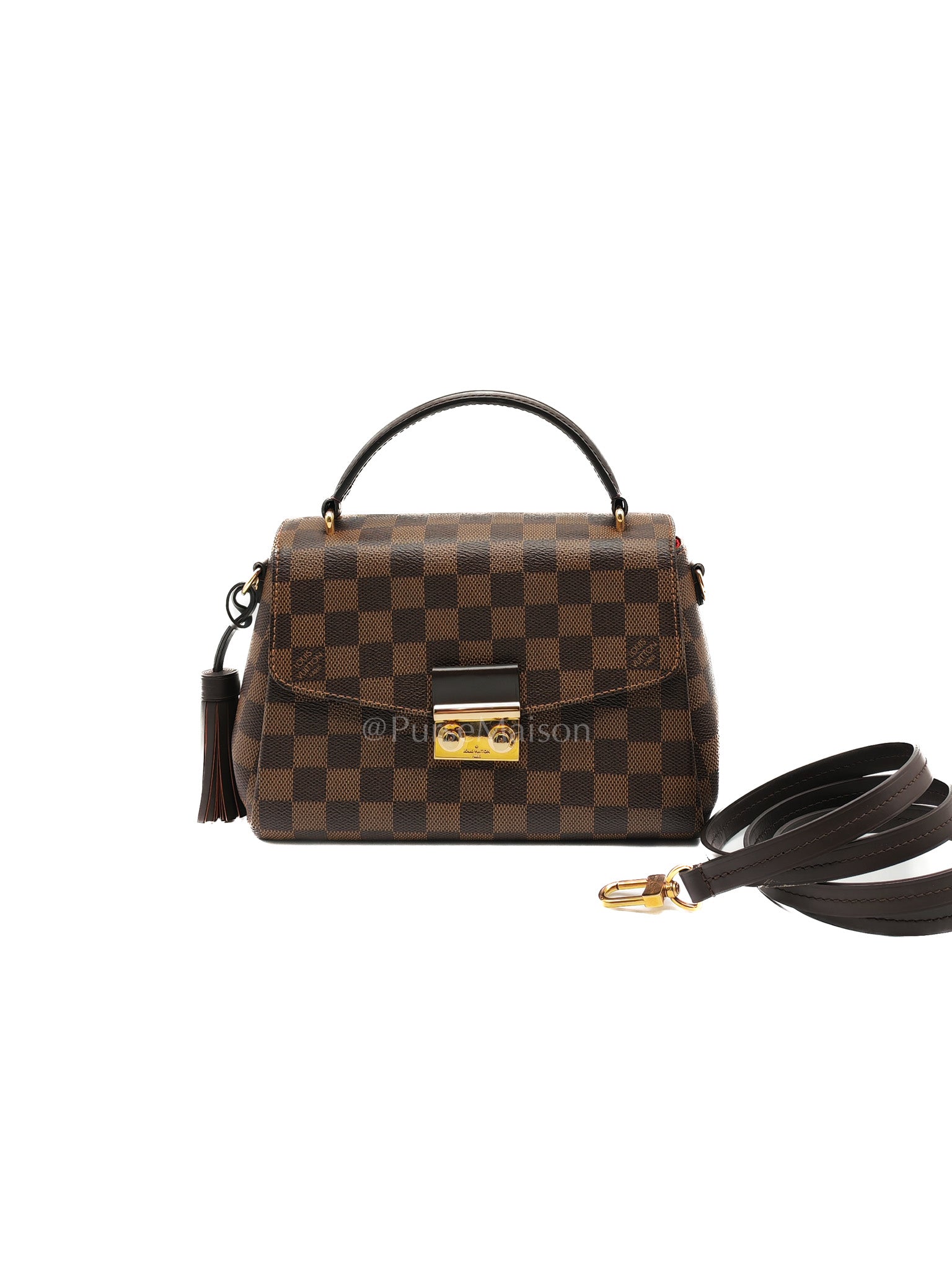 Croisette In Damier Ebene Canvas & Gold Hardware (Datecode: TR4147)