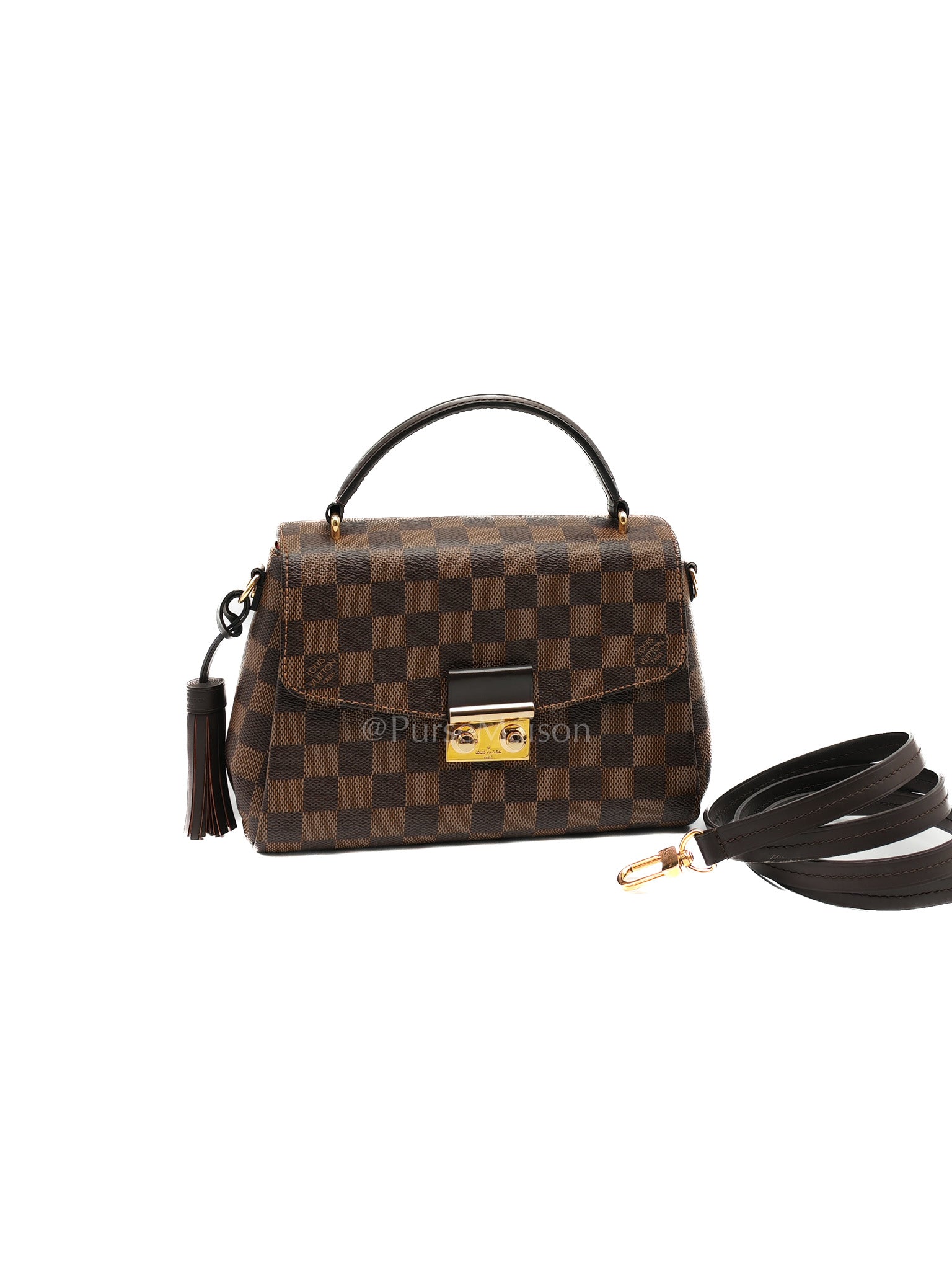 Croisette In Damier Ebene Canvas & Gold Hardware (Datecode: TR4147)