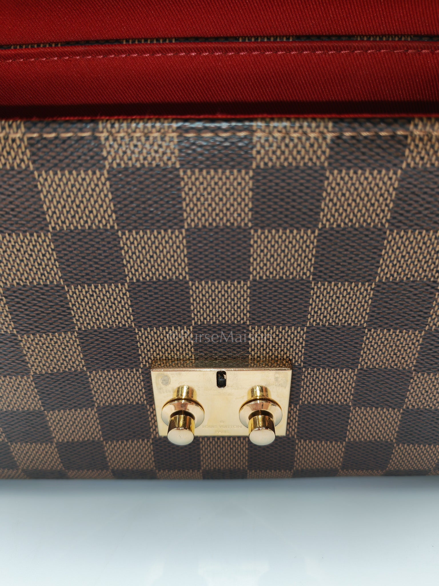 Croisette In Damier Ebene Canvas & Gold Hardware (Datecode: TR4147)