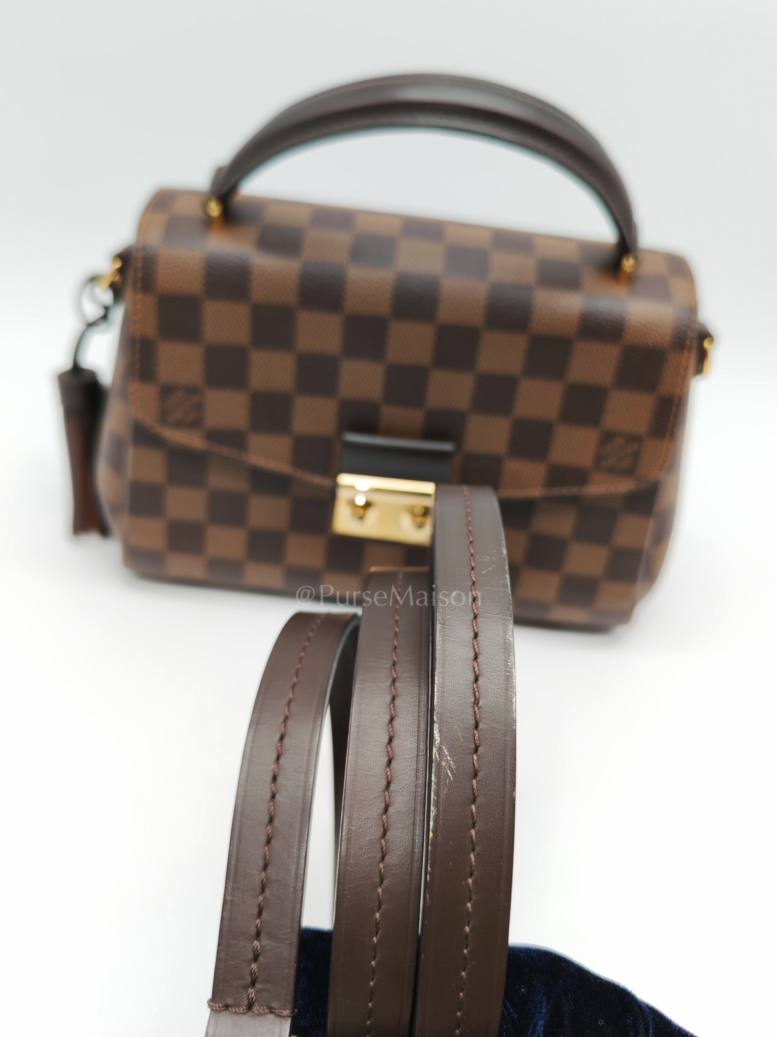 Croisette In Damier Ebene Canvas & Gold Hardware (Datecode: TR4147)