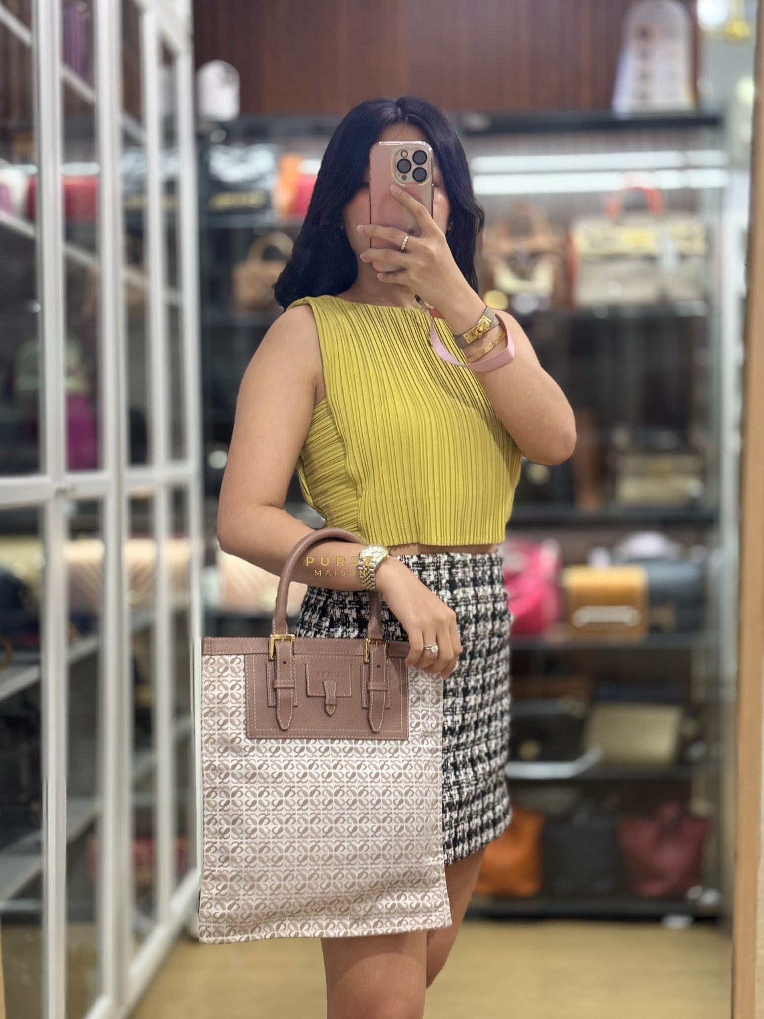 Anagram Canvas Tote Bag | Purse Maison Luxury Bags Shop