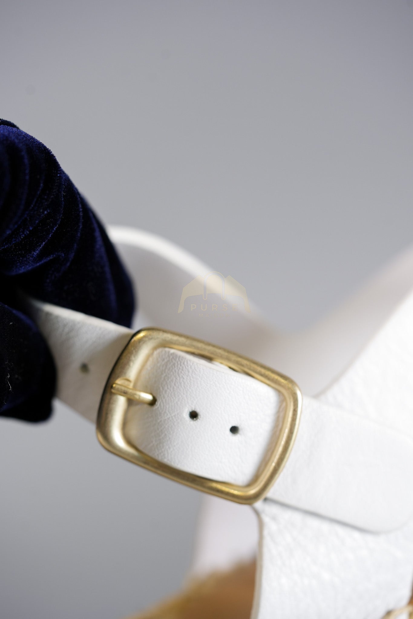 Anagram White Canvas Wedge Sandals Size 37EU (24cm) | Purse Maison Luxury Bags Shop