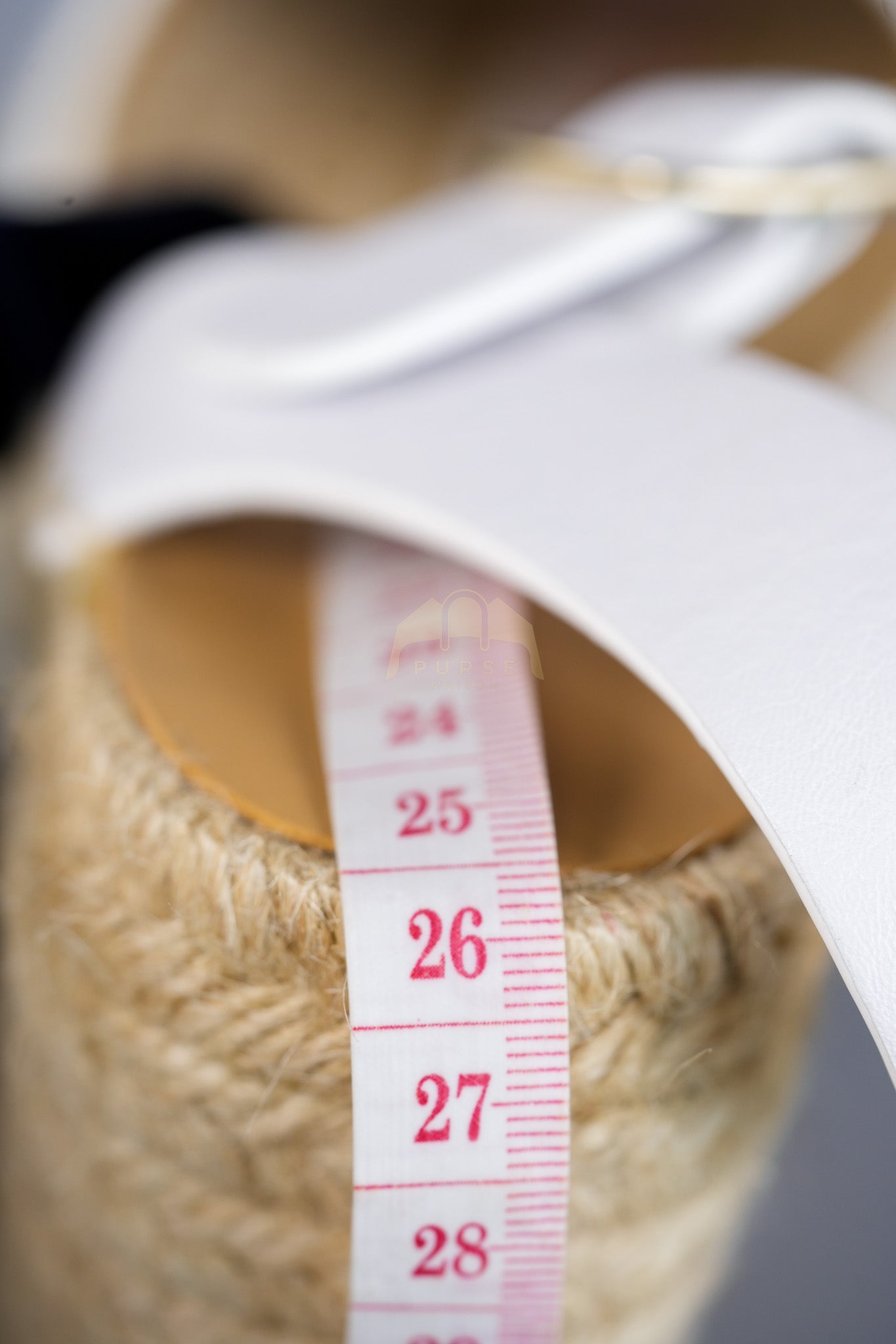 Anagram White Canvas Wedge Sandals Size 37EU (24cm) | Purse Maison Luxury Bags Shop