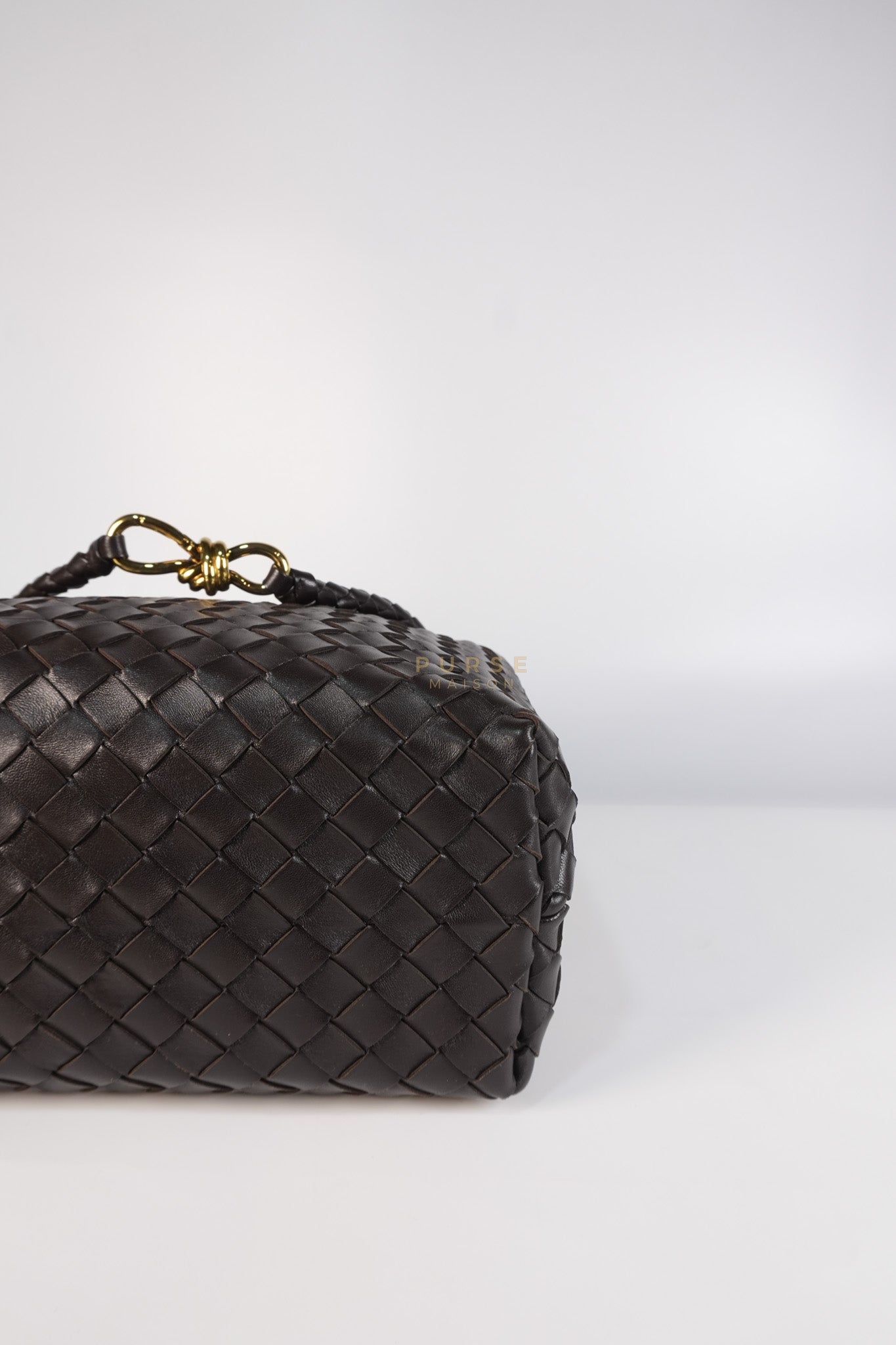 Andiamo Medium in Fondant Intrecciato Nappa Leather | Purse Maison Luxury Bags Shop