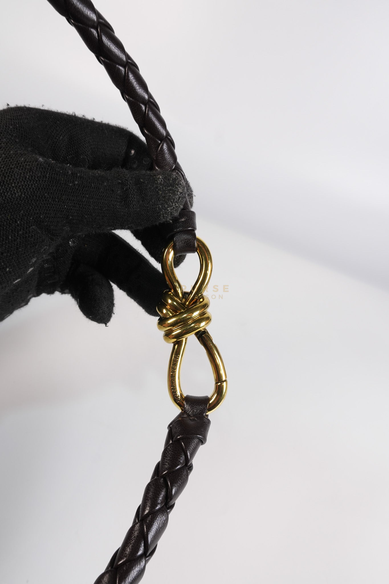 Andiamo Medium in Fondant Intrecciato Nappa Leather | Purse Maison Luxury Bags Shop