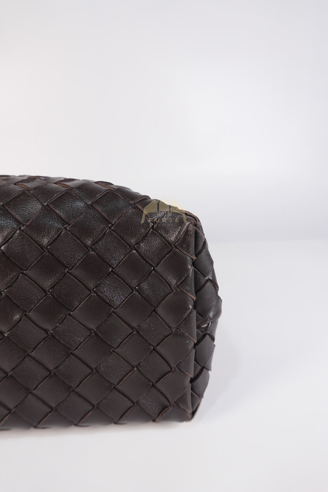 Andiamo Medium Tote Bag in Dark Brown Intrecciato Leather & Gold Hardware | Purse Maison Luxury Bags Shop