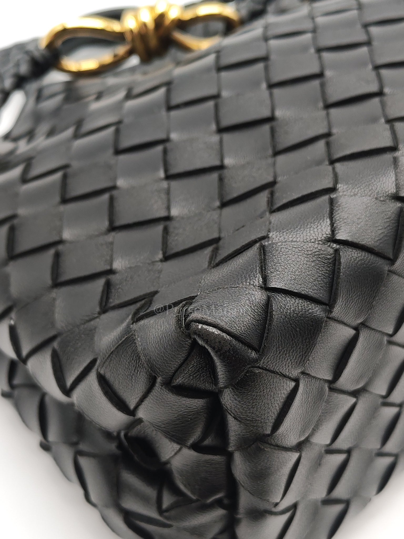 Andiamo Small in Black Intrecciato Leather Shoulder Bag | Purse Maison Luxury Bags Shop