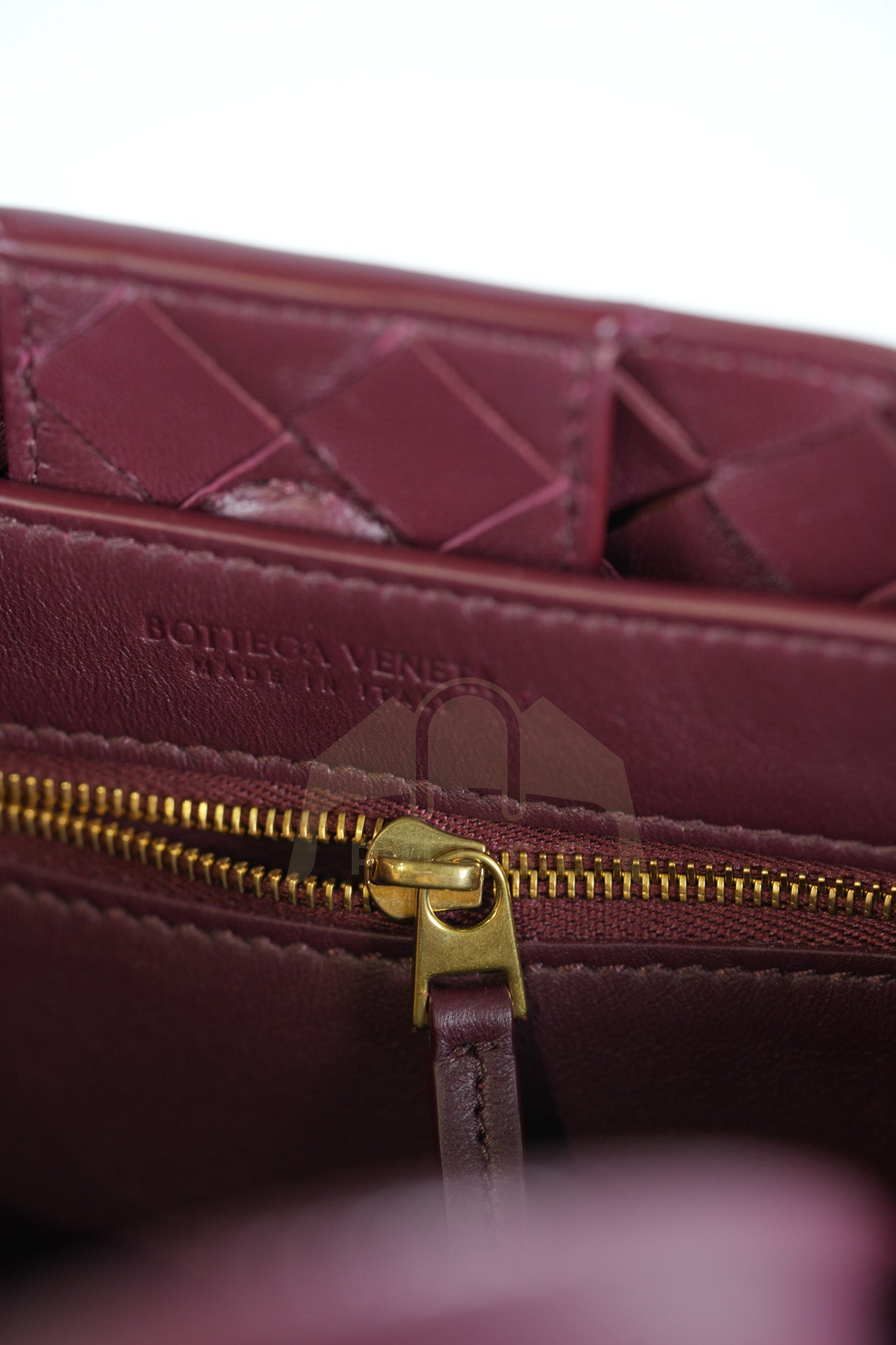 Andiamo Small in Burgundy Nappa Intrecciato Leather Shoulder Bag | Purse Maison Luxury Bags Shop