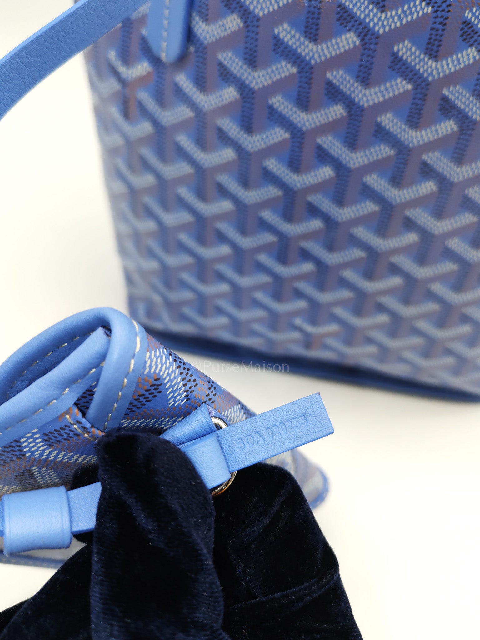Mini Anjou in Iris/Fuchsia Goyardine Coated Canvas (2025 Limited Edition)