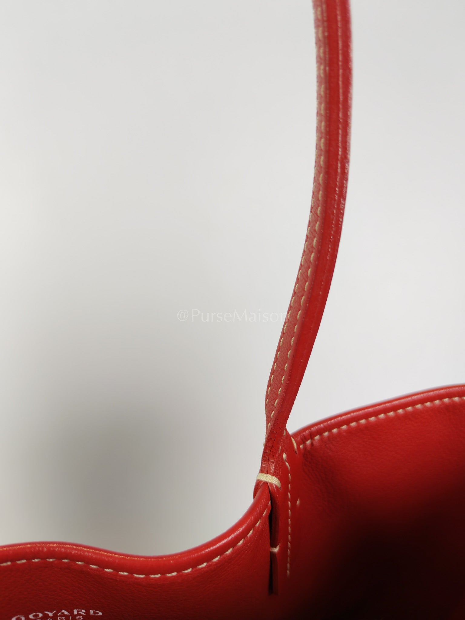 Anjou PM Bag in Red Goyardine Canvas | Purse Maison Luxury Bags Shop
