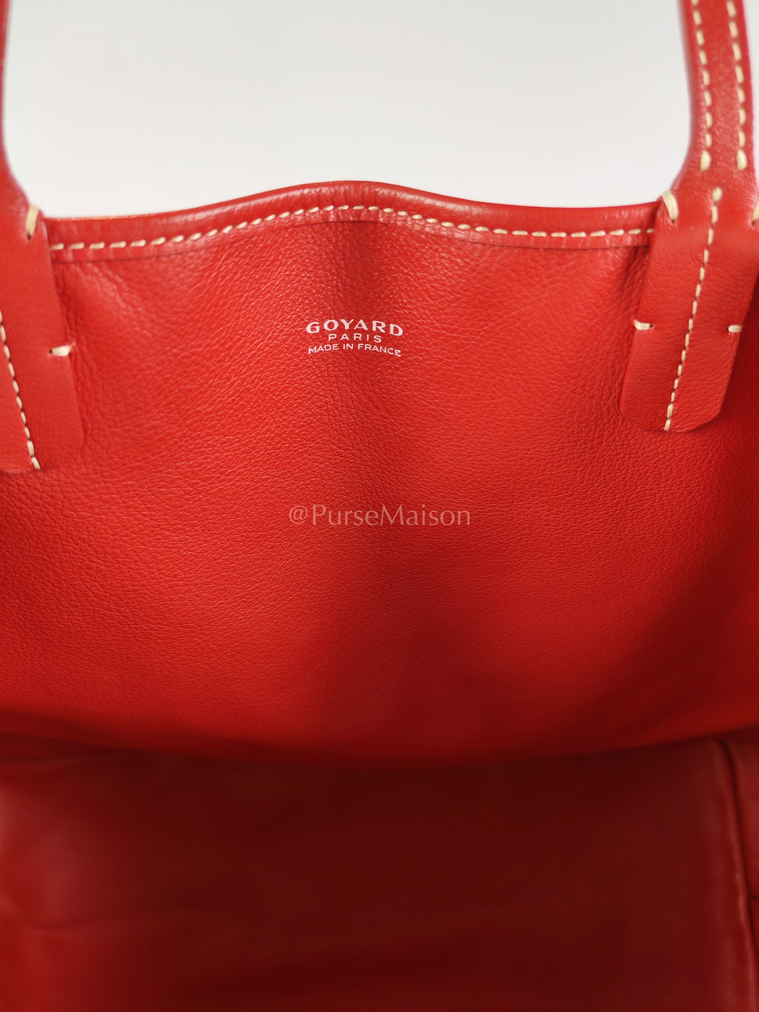 Anjou PM Bag in Red Goyardine Canvas | Purse Maison Luxury Bags Shop