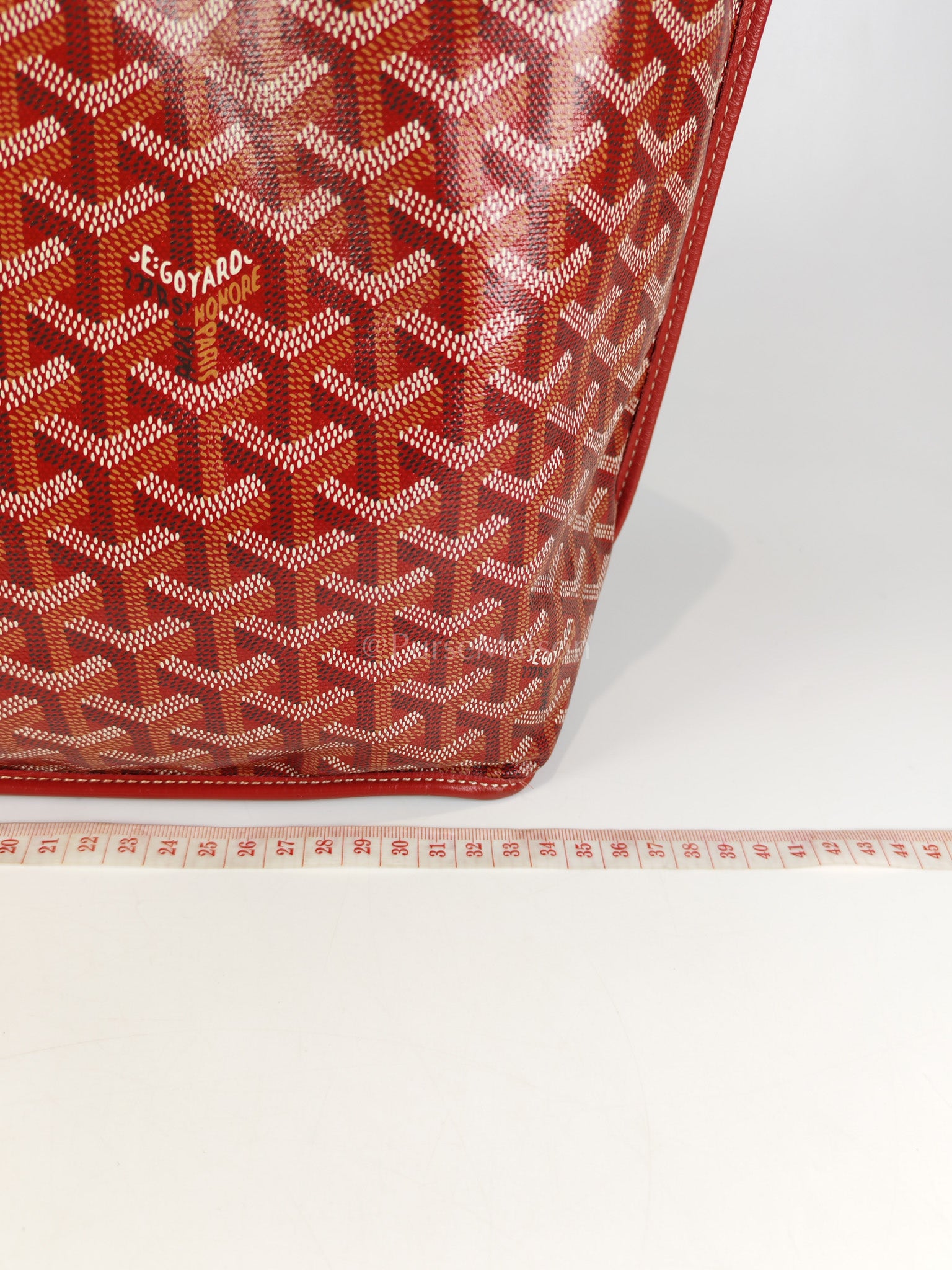 Anjou PM Bag in Red Goyardine Canvas | Purse Maison Luxury Bags Shop
