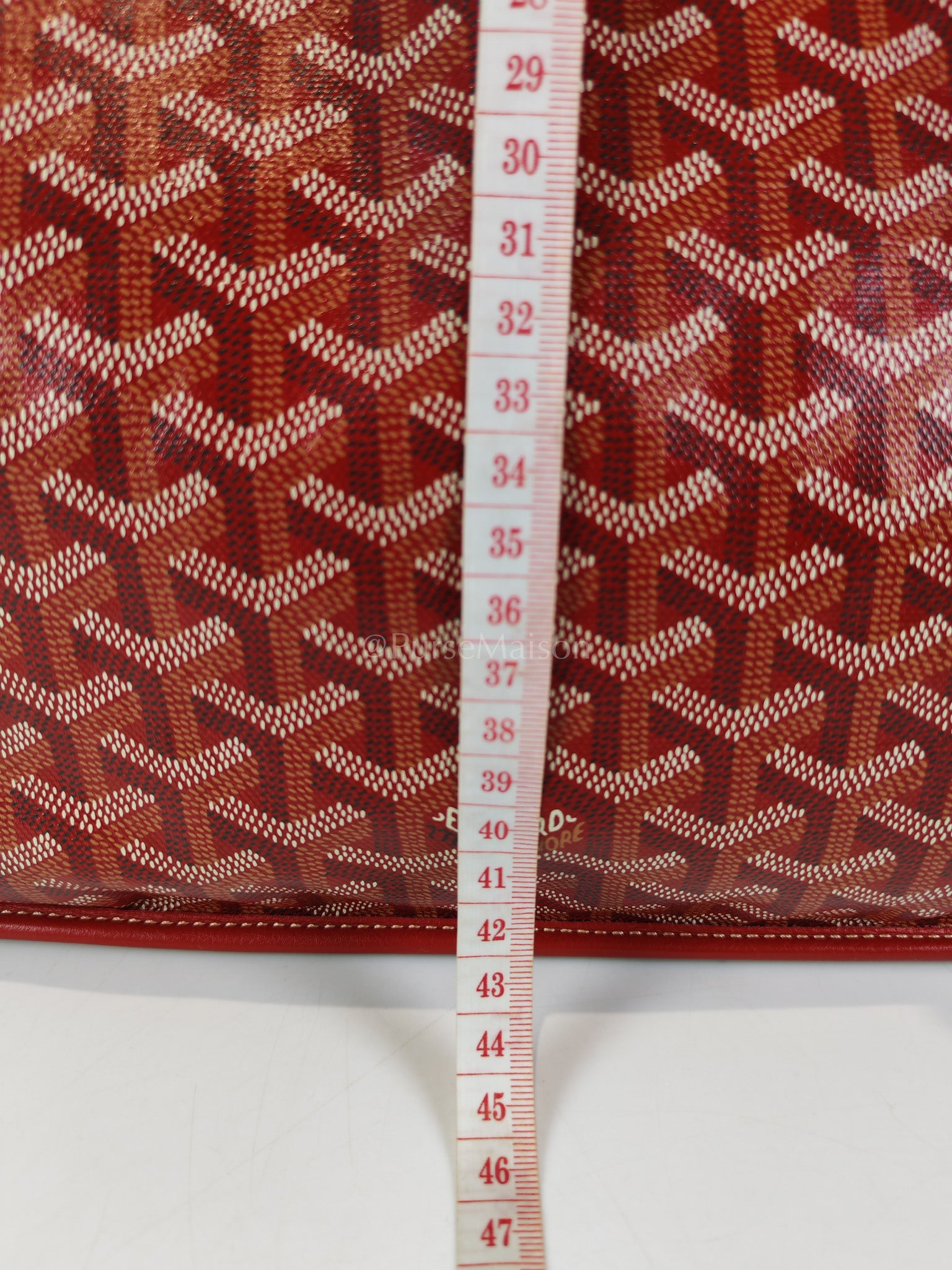 Anjou PM Bag in Red Goyardine Canvas | Purse Maison Luxury Bags Shop