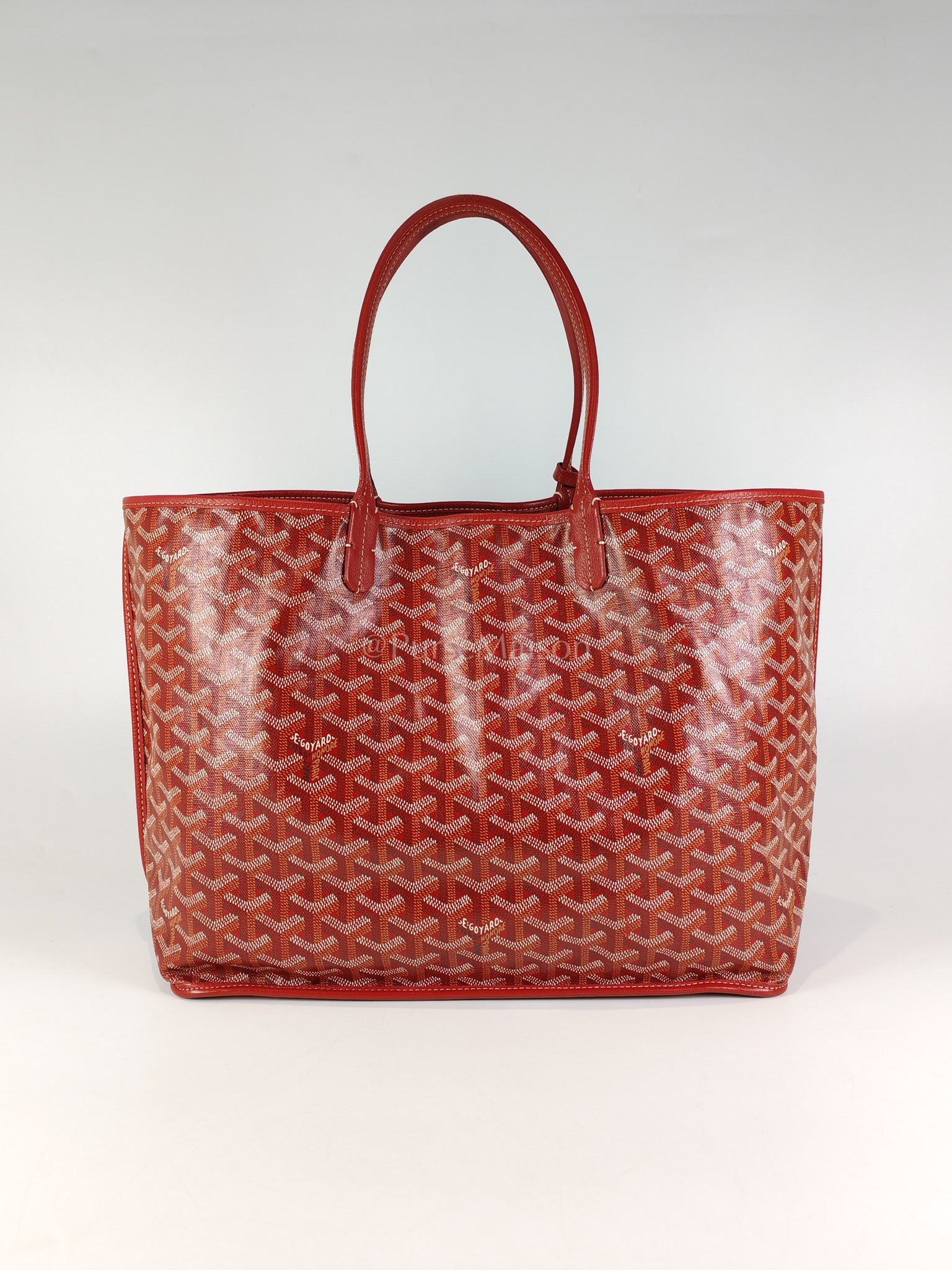 Anjou PM Bag in Red Goyardine Canvas | Purse Maison Luxury Bags Shop