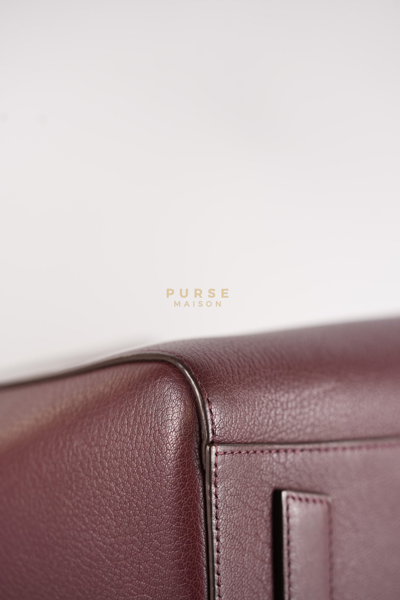 Antigona Medium Bag in Burgundy Goatskin Leather | Purse Maison Luxury Bags Shop