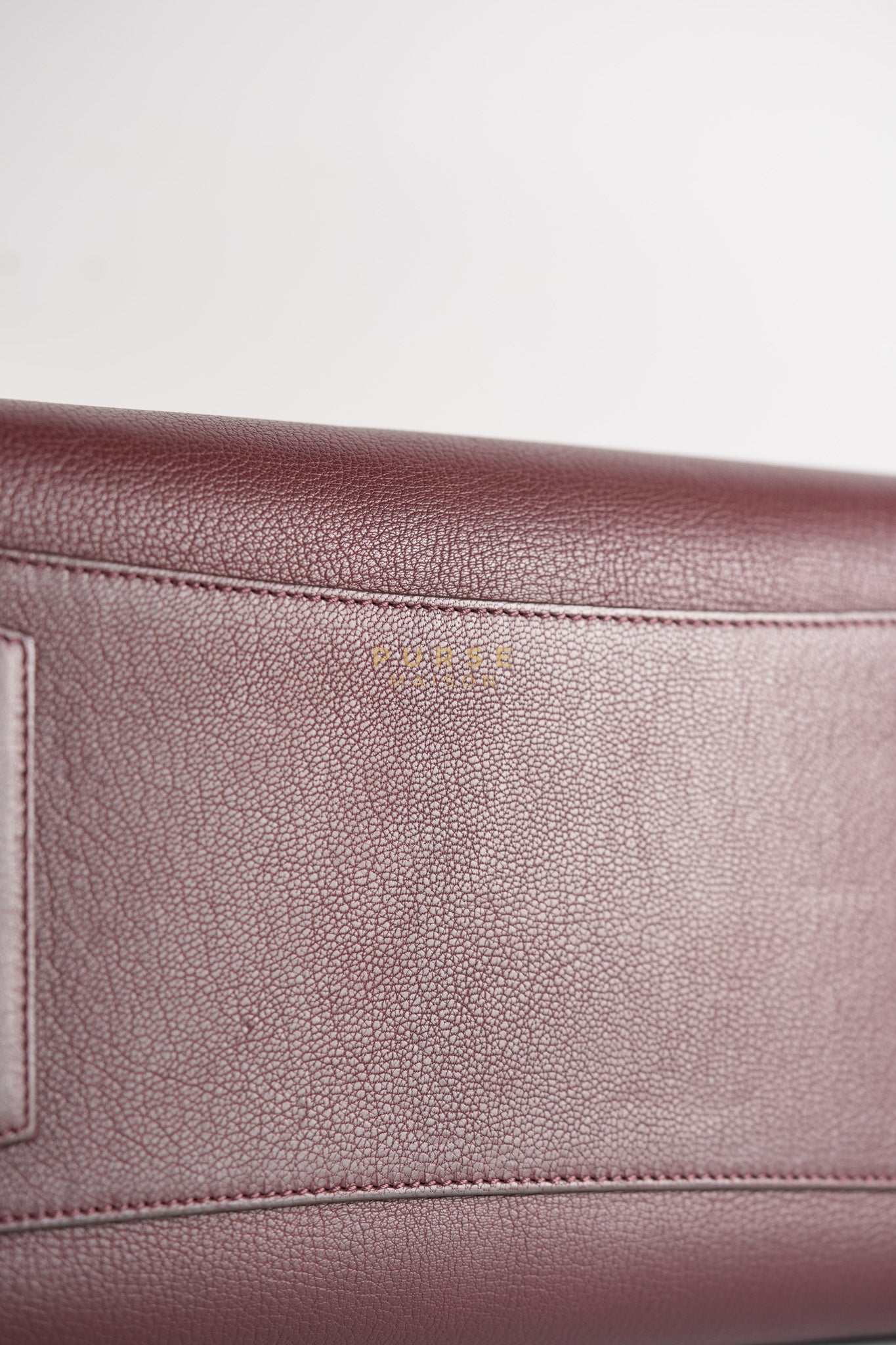 Antigona Medium Bag in Burgundy Goatskin Leather | Purse Maison Luxury Bags Shop