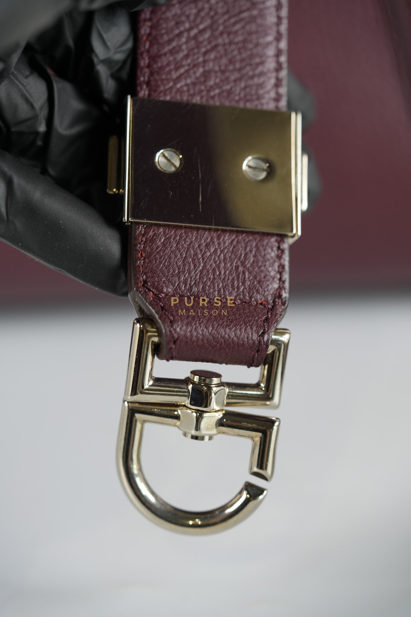 Antigona Medium Bag in Burgundy Goatskin Leather | Purse Maison Luxury Bags Shop