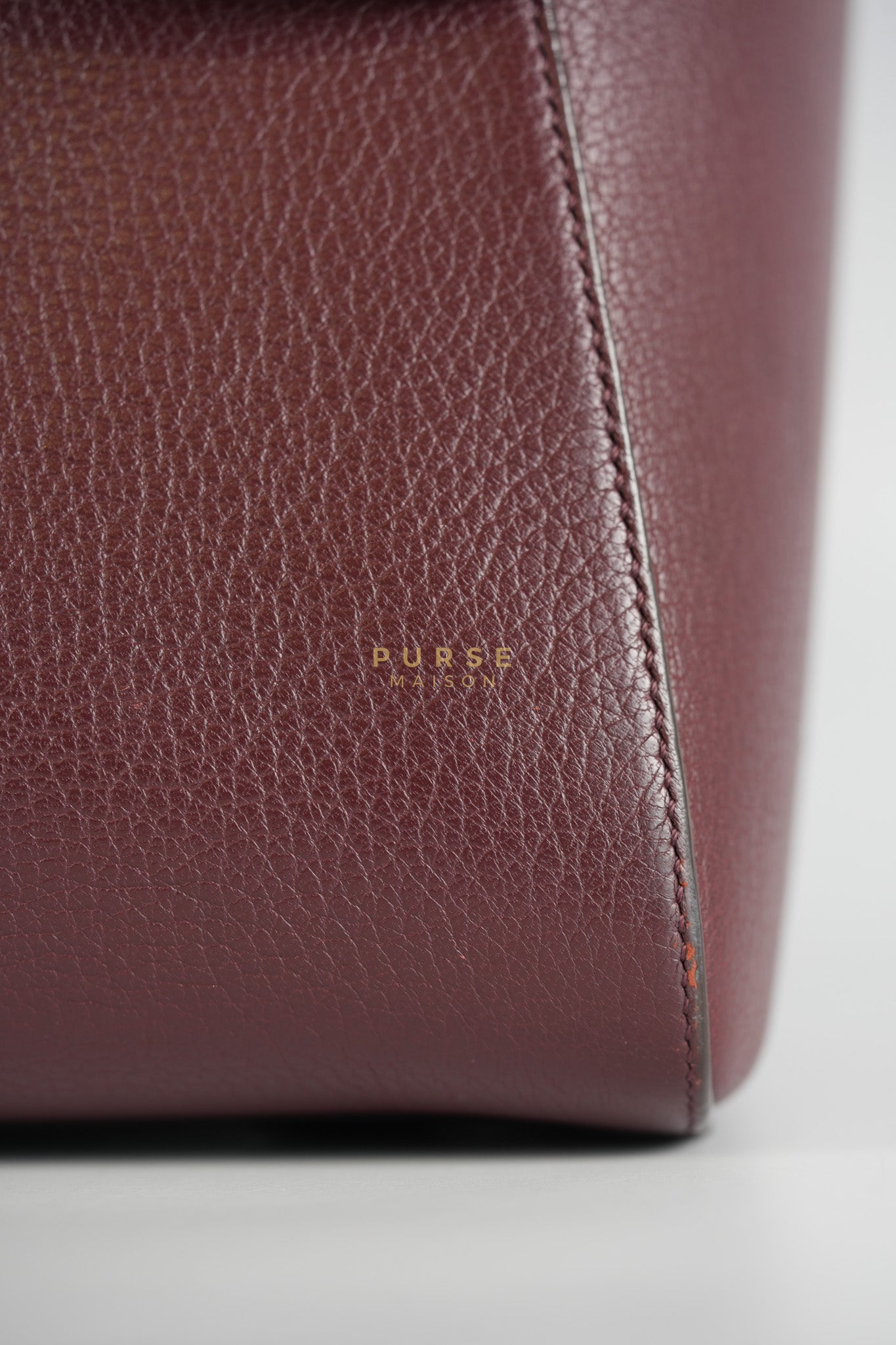 Antigona Medium Bag in Burgundy Goatskin Leather | Purse Maison Luxury Bags Shop