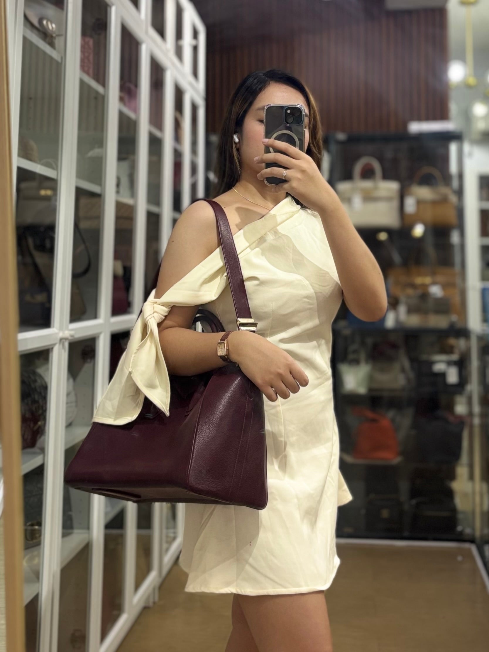 Antigona Medium Goatskin in Burgundy | Purse Maison Luxury Bags Shop