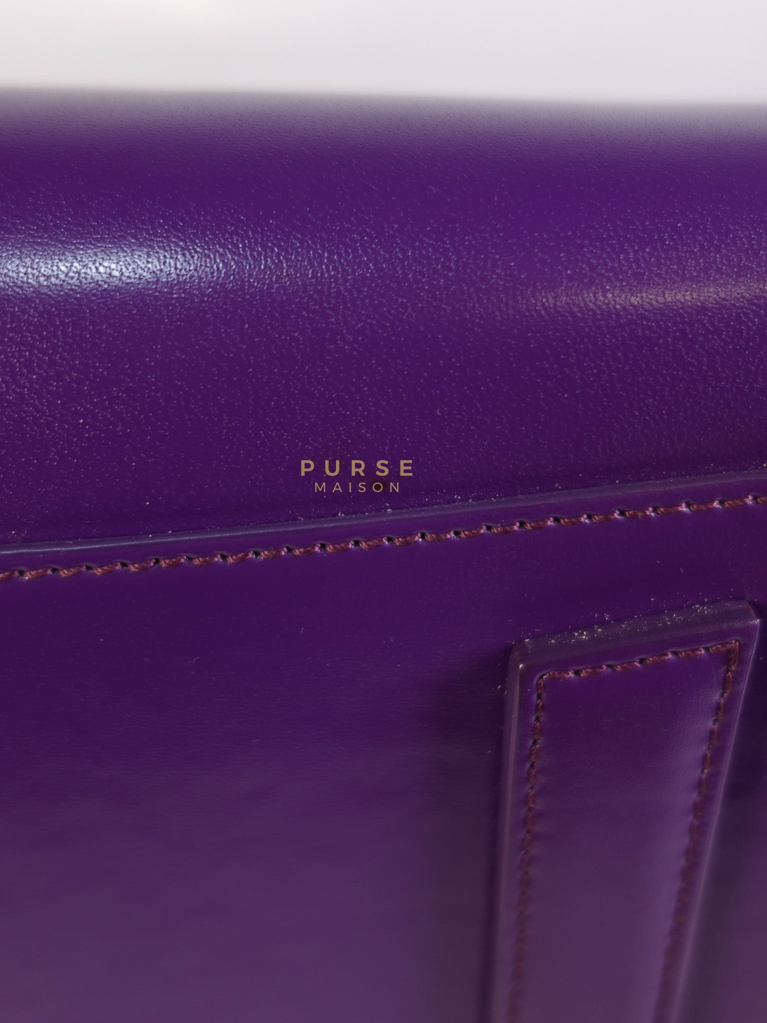 Antigona Medium Bag in Purple Shade Calfskin Leather & Silver Hardware | Purse Maison Luxury Bags Shop