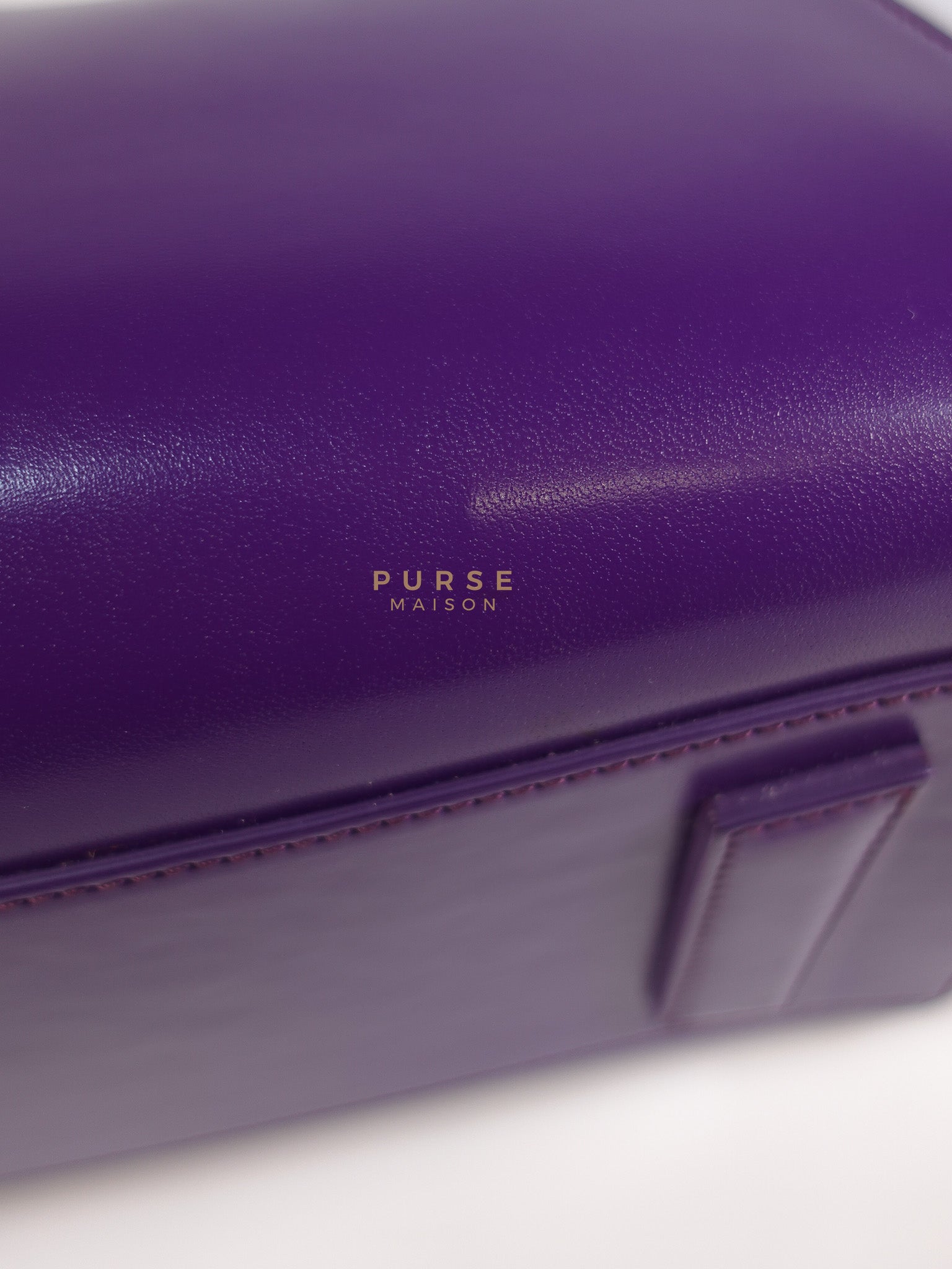 Antigona Medium Bag in Purple Shade Calfskin Leather & Silver Hardware | Purse Maison Luxury Bags Shop