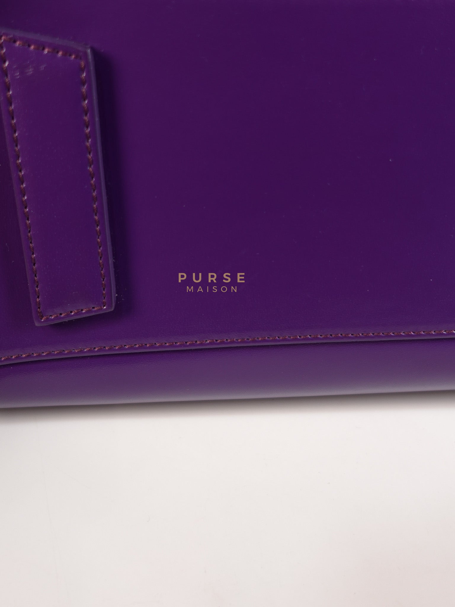 Antigona Medium Bag in Purple Shade Calfskin Leather & Silver Hardware | Purse Maison Luxury Bags Shop