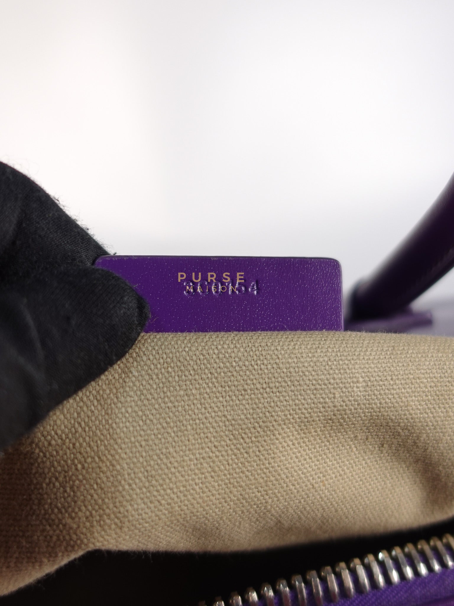 Antigona Medium Bag in Purple Shade Calfskin Leather & Silver Hardware | Purse Maison Luxury Bags Shop