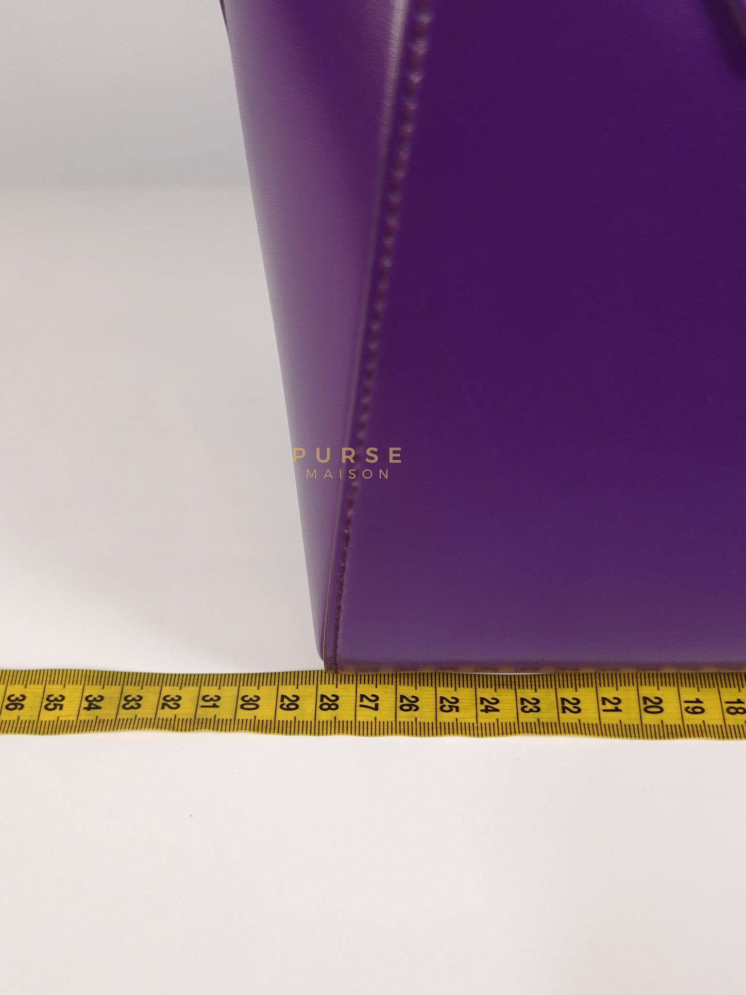 Antigona Medium Bag in Purple Shade Calfskin Leather & Silver Hardware | Purse Maison Luxury Bags Shop