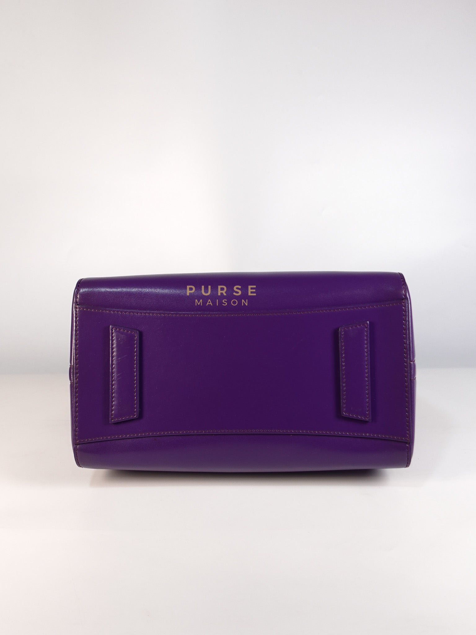 Antigona Medium Bag in Purple Shade Calfskin Leather & Silver Hardware | Purse Maison Luxury Bags Shop