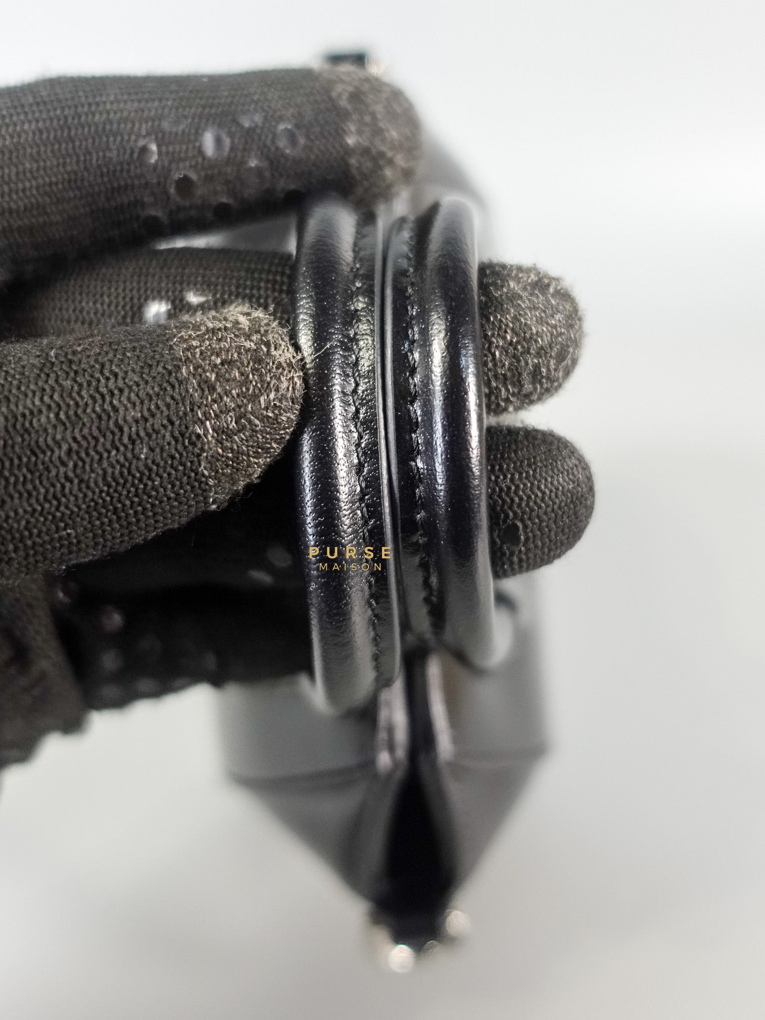 Micro Antigona in Black Smooth Calfskin Leather | Purse Maison Luxury Bags Shop