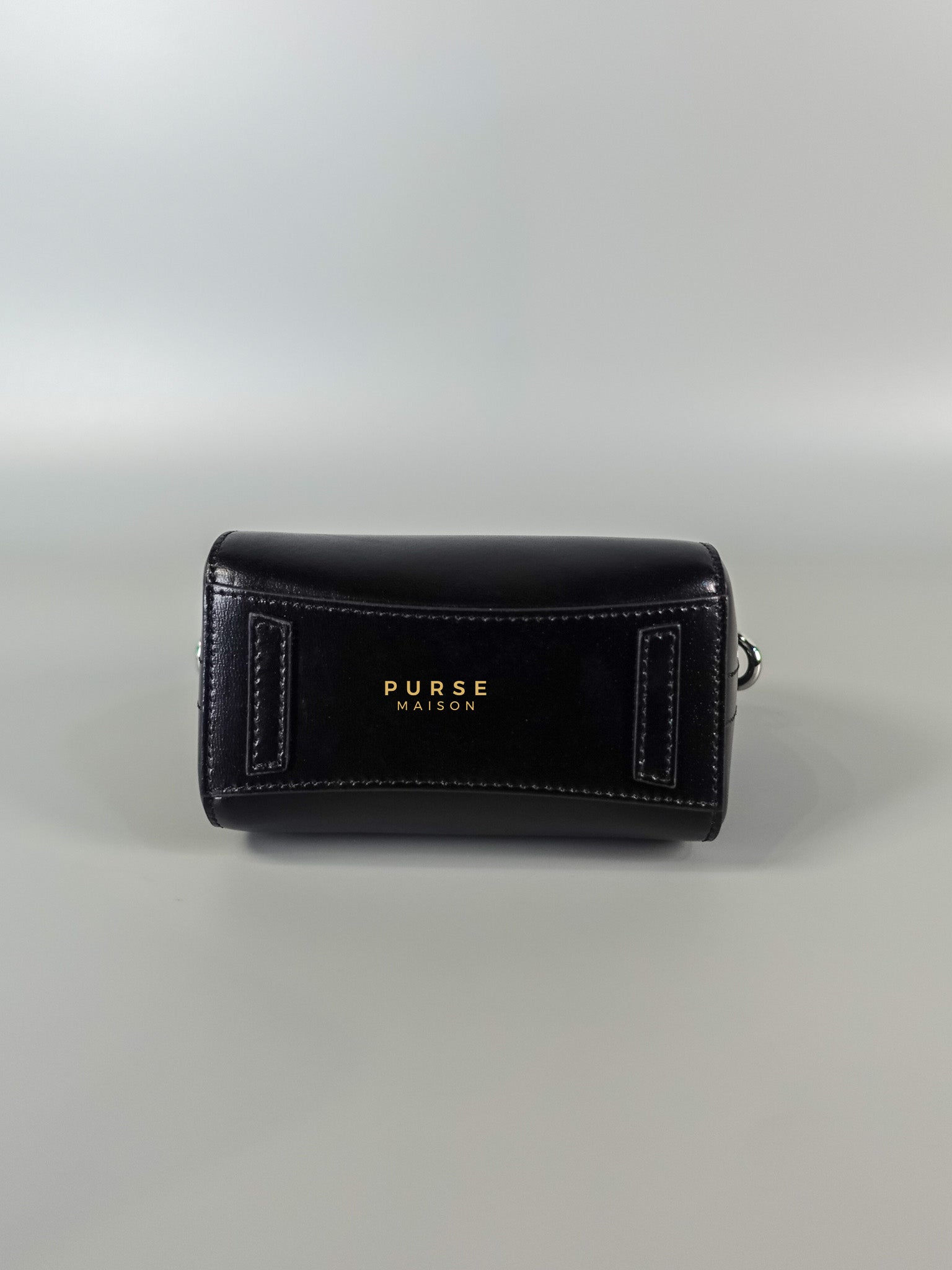 Micro Antigona in Black Smooth Calfskin Leather | Purse Maison Luxury Bags Shop