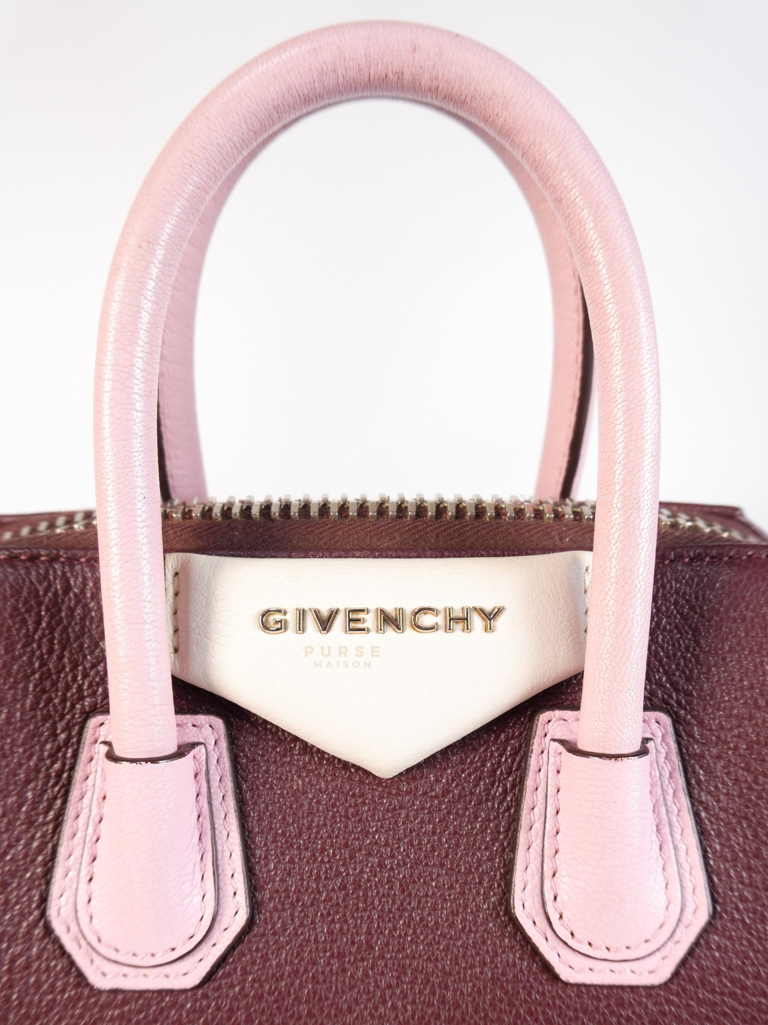 Antigona Mini Tri-Color in Goatskin Leather | Purse Maison Luxury Bags Shop